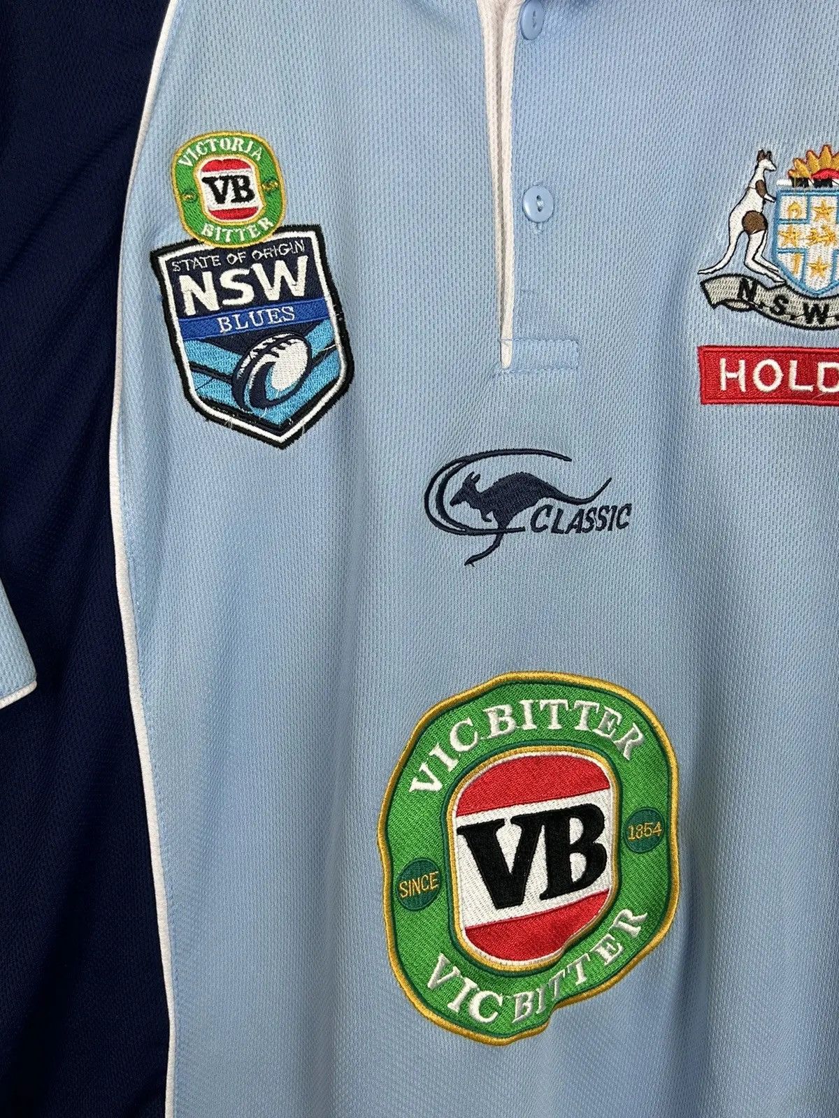 Vintage Vintage New South Wales Rugby State Of Origin Patches Polo Size US XL / EU 56 / 4 - 3 Thumbnail