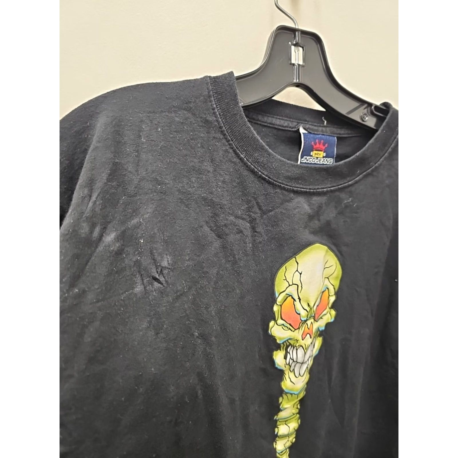 JNCO VINTAGE JNCO Shirt Black Skull Tee L Adult Men Size US L / EU 52-54 / 3 - 3 Thumbnail