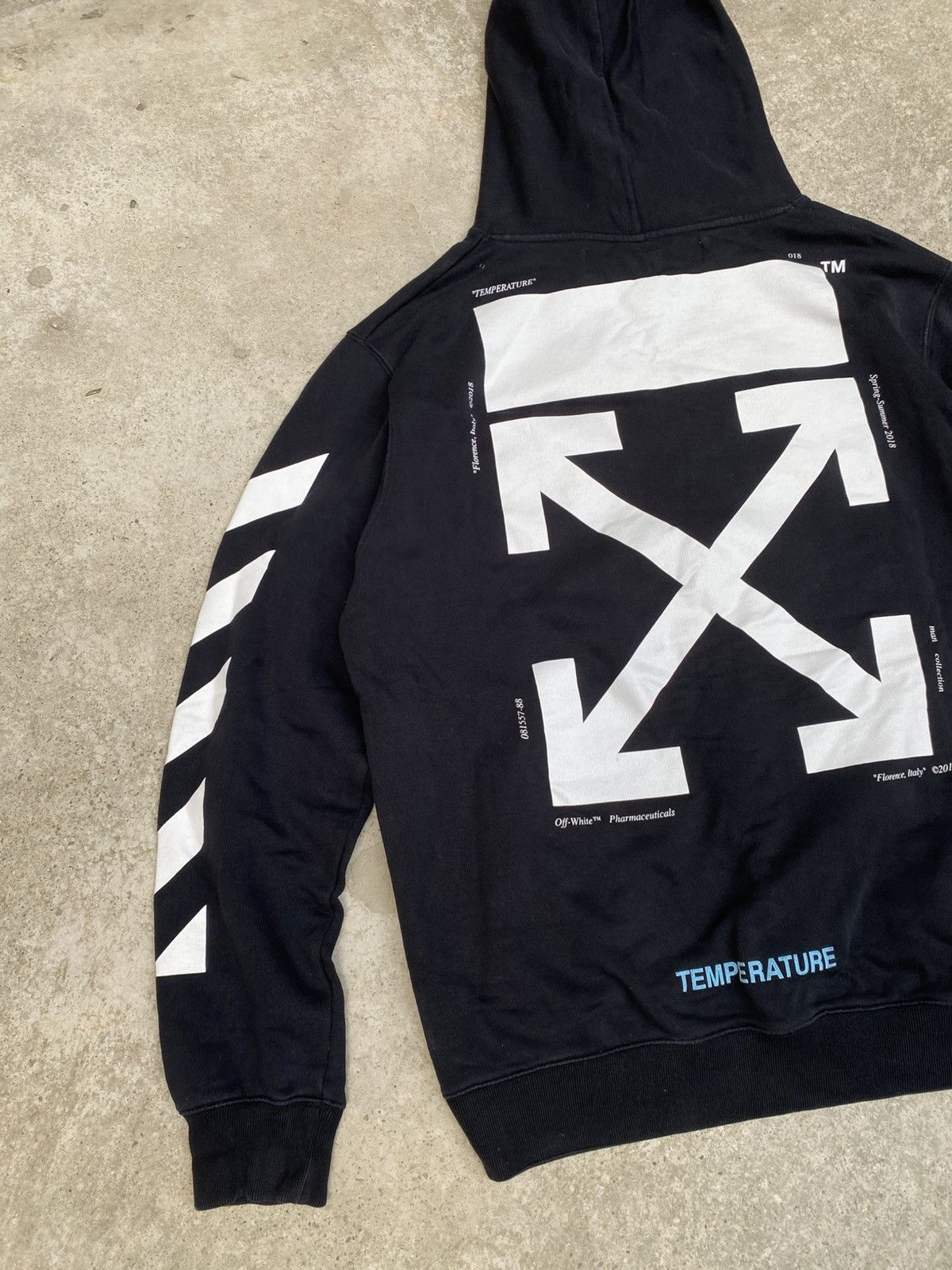 Off-White Off-White Mona Lisa Temperature black Over Hoodie Size US L / EU 52-54 / 3 - 16 Thumbnail
