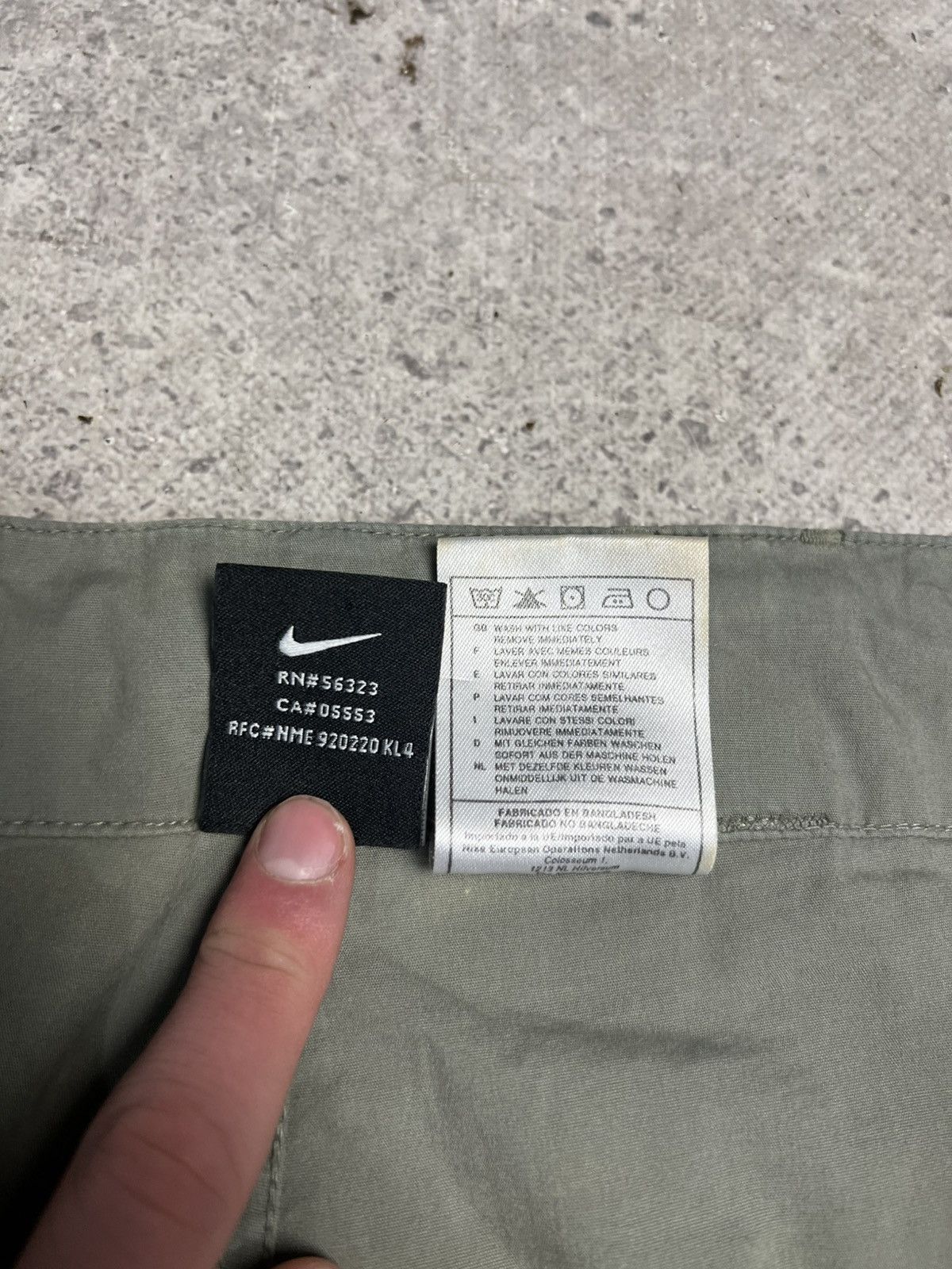 Nike ACG Vintage Nike Acg Cargo Pants Drill Nylon faded avangarde L Size US 35 - 7 Thumbnail