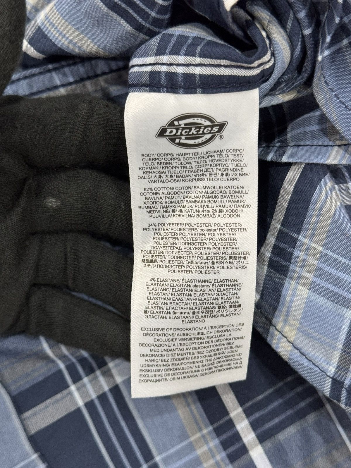 Dickies Dickies Plaid Print Fit Flex S/S Button Down Work Shirt Size US L / EU 52-54 / 3 - 7 Thumbnail