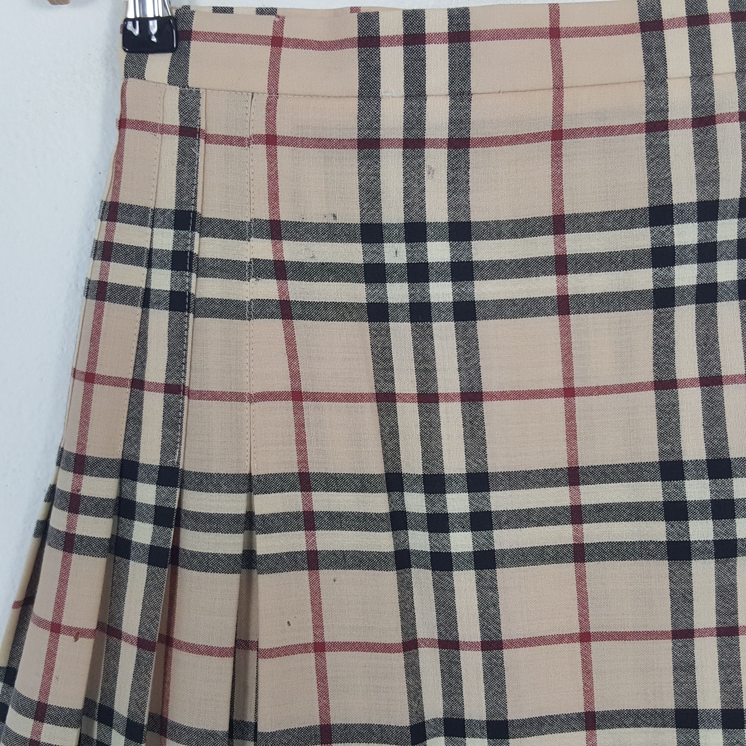 Burberry × Vintage Vintage Burberry London Nova Check Mini Skirt Size 22" - 4 Thumbnail