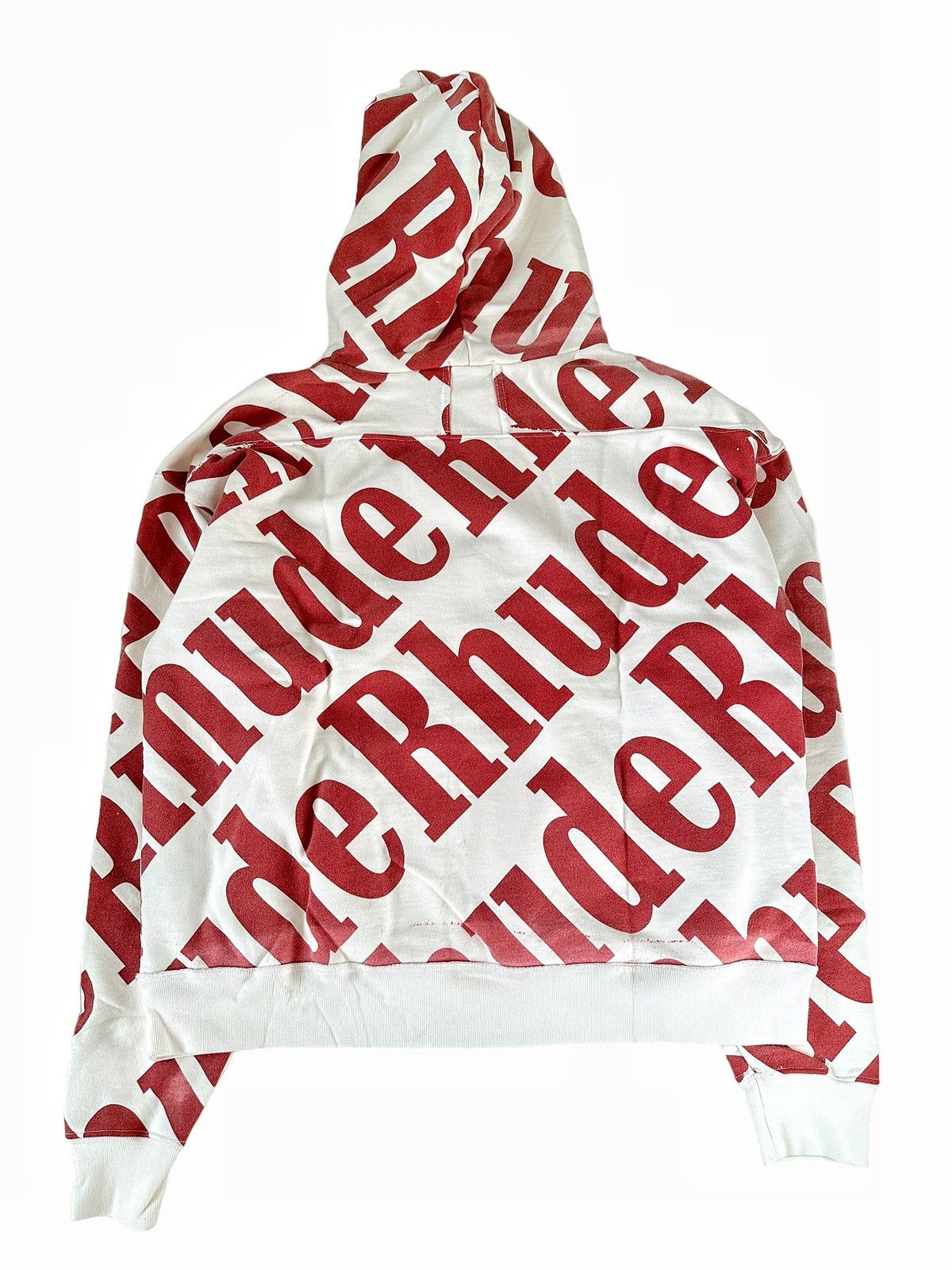 Rhude All Over Print White/Red Hoodie Size US L / EU 52-54 / 3 - 9 Thumbnail