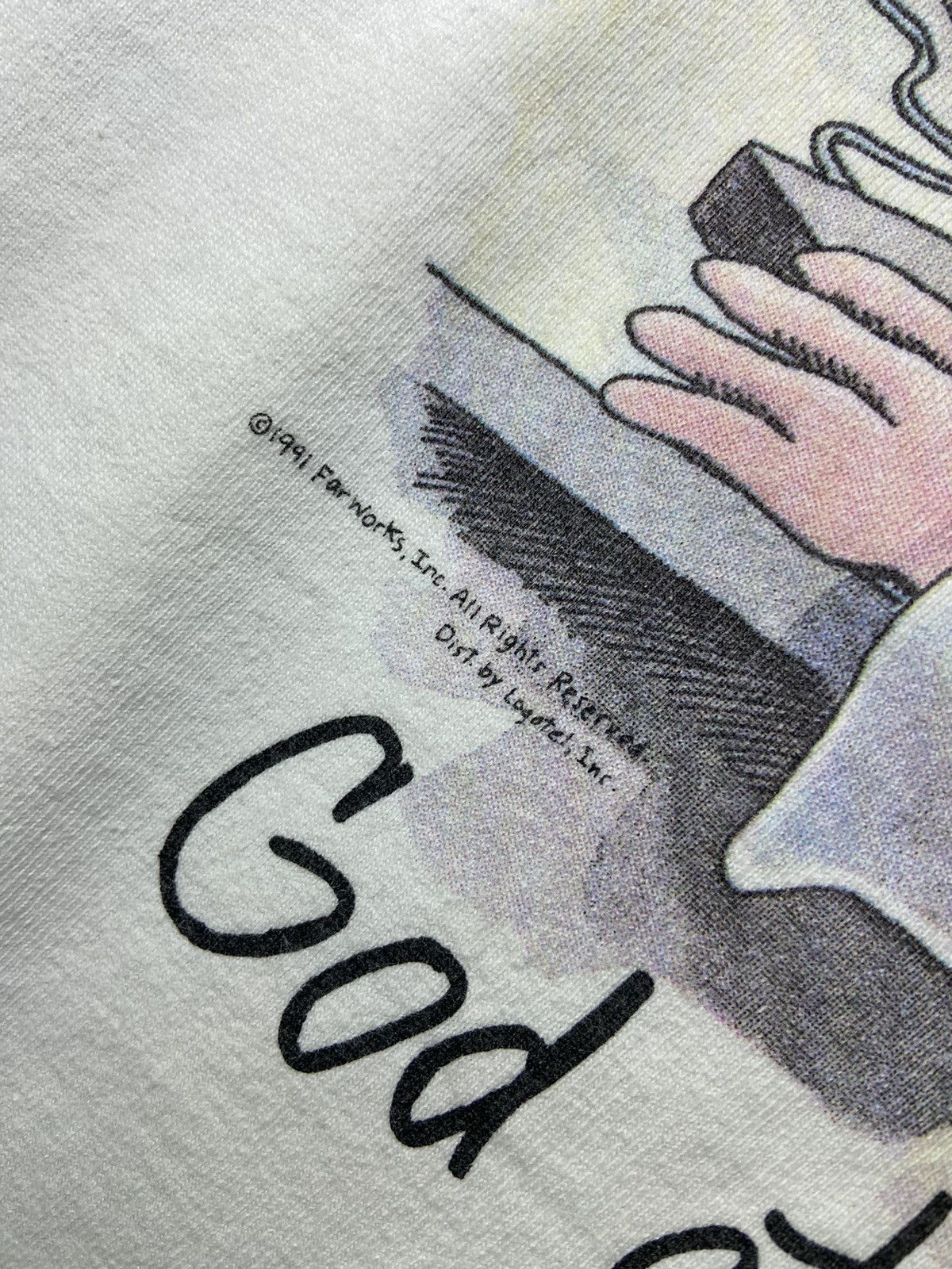 Vintage 💥God at His Computer 1991 vintage t-shirt‼️ Size US L / EU 52-54 / 3 - 8 Thumbnail