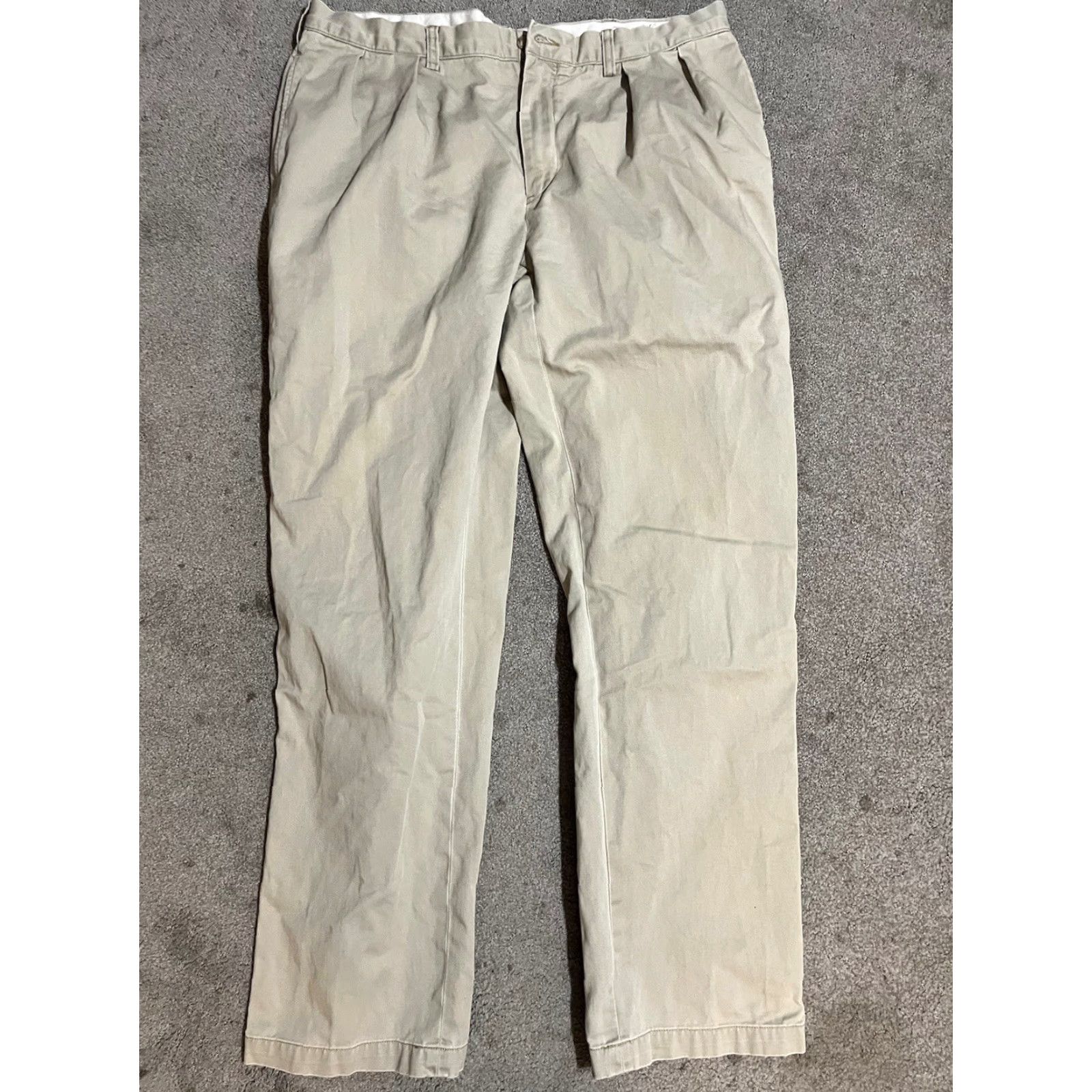 Polo Ralph Lauren Polo Ralph Lauren Pants Chino Twill 38x32 Classic Fit Cotton Mens Beige Size US M / EU 48-50 / 2 - 3 Thumbnail