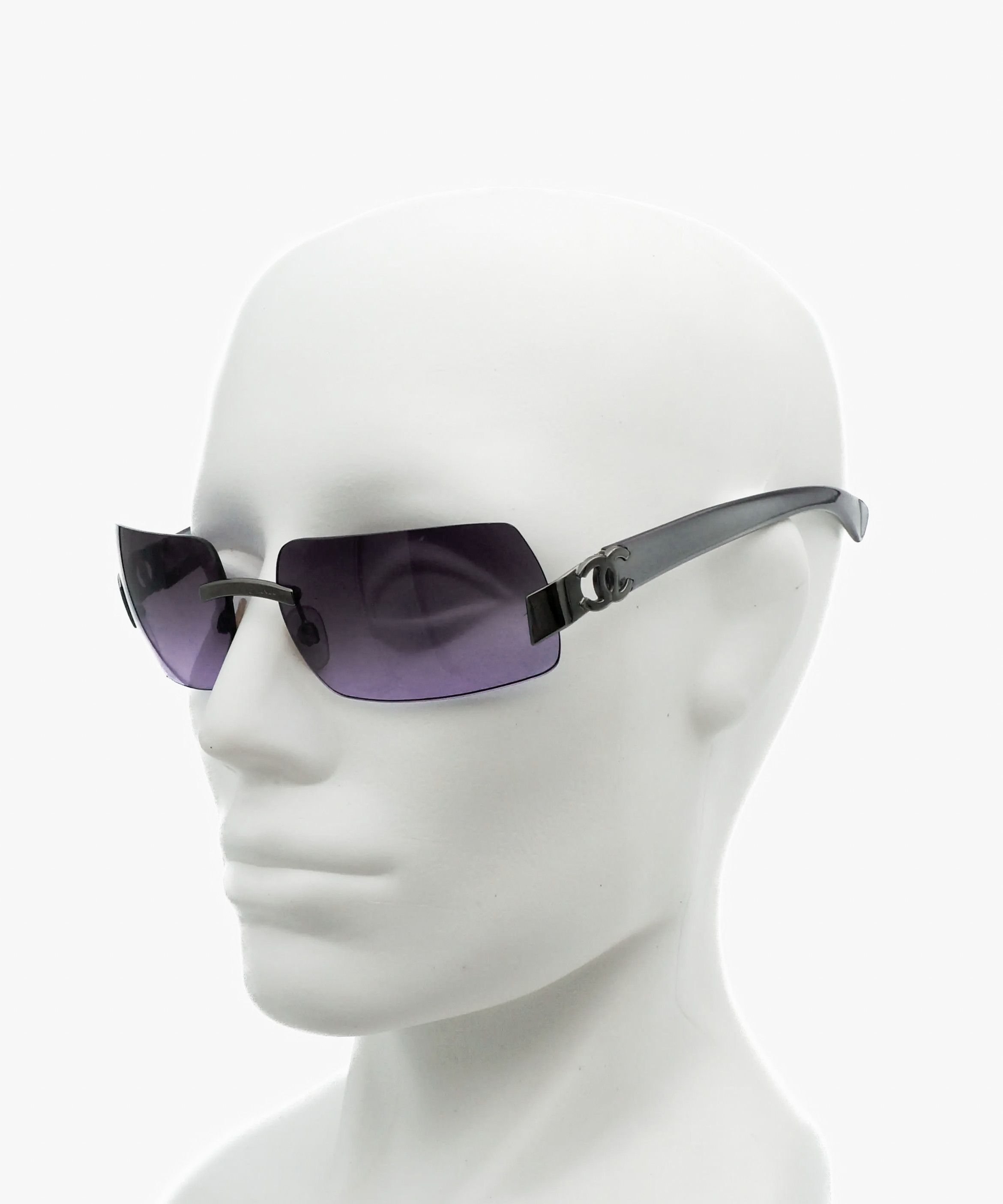 Chanel CHANEL Sunglasses Logo Metal CC Glasses 4048 Vintage Size ONE SIZE - 4 Thumbnail