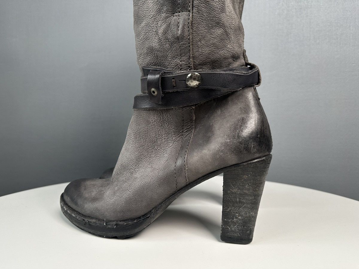 A.S.98 A.S.98 Airstep Leather Tall Boots Biker Boho Buckle Strap Size US 10 / IT 40 - 16 Thumbnail