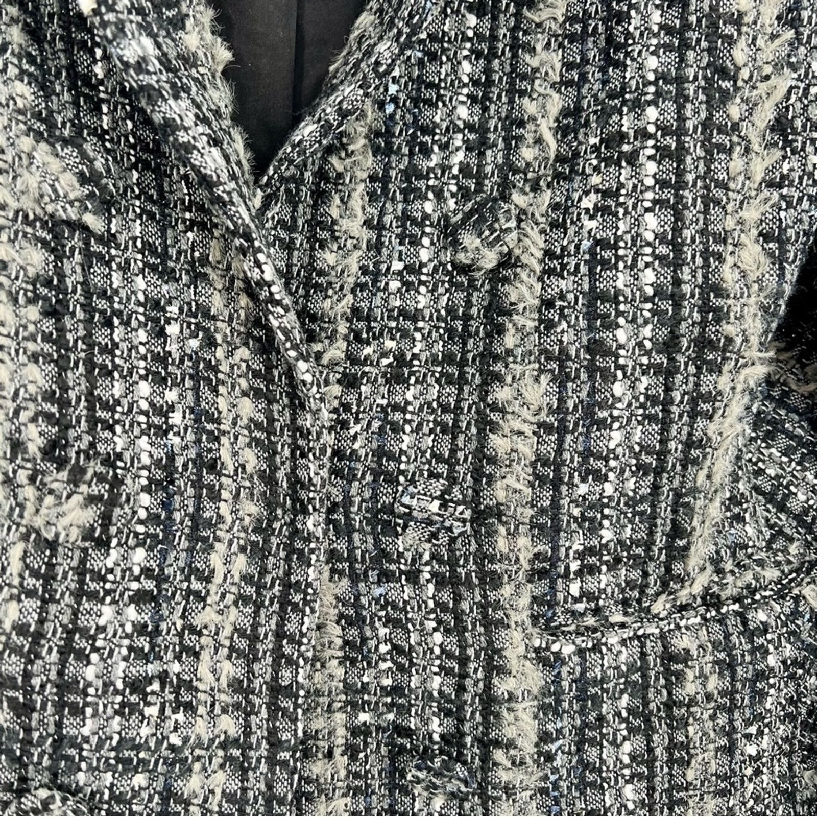 Anthropologie Anthropologie Drew Tweed Blazer Jacket Knit Formal M Size M / US 6-8 / IT 42-44 - 2 Thumbnail