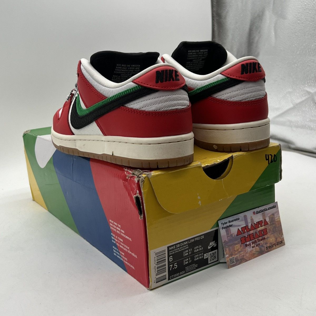 Nike Frame skate x Nike dunk low habibi Size US 6 / EU 39 - 4 Thumbnail