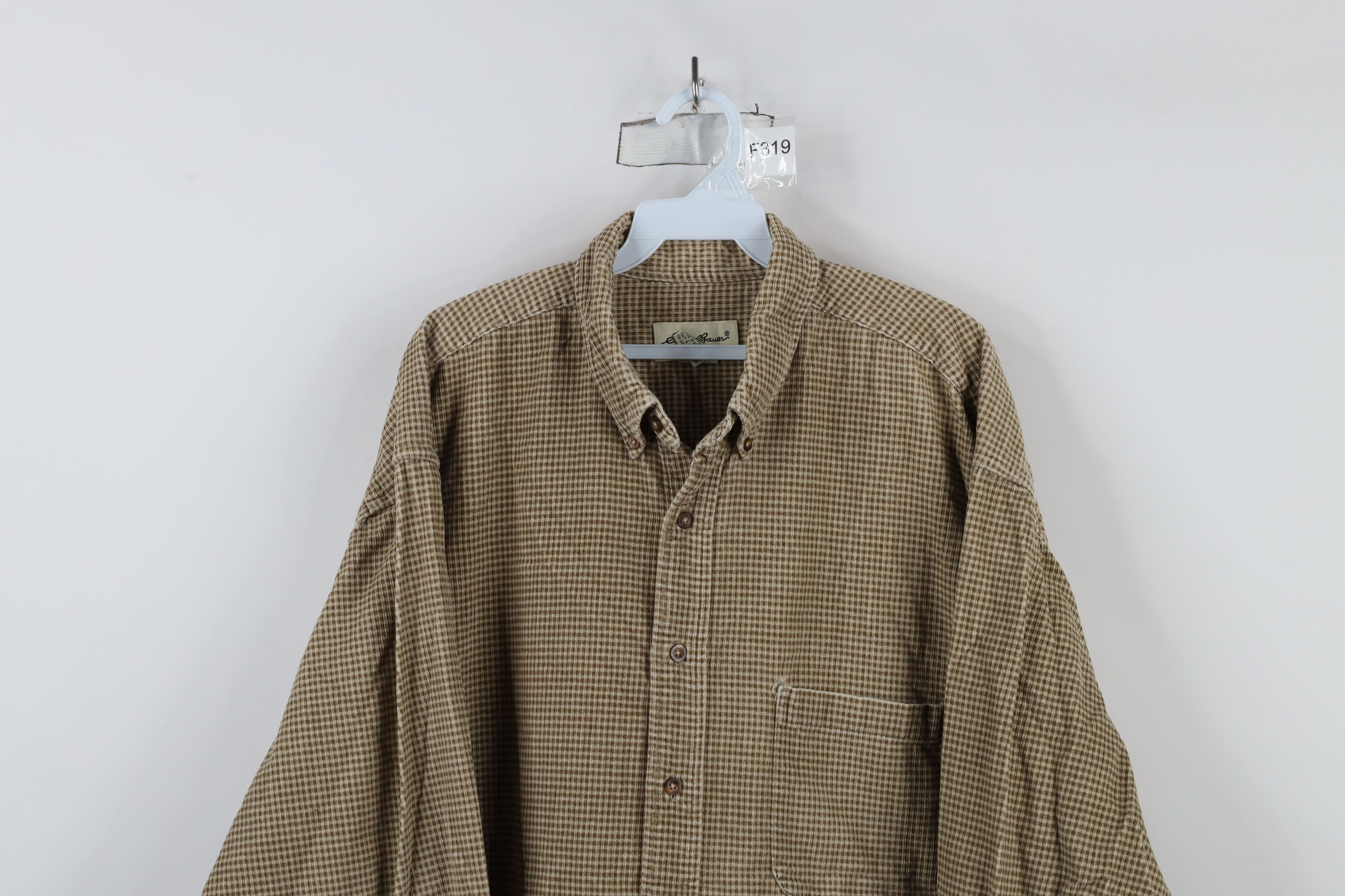 Eddie Bauer × Vintage Vintage 90s Eddie Bauer Heavyweight Corduroy Button Shirt Size US XL / EU 56 / 4 - 2 Thumbnail
