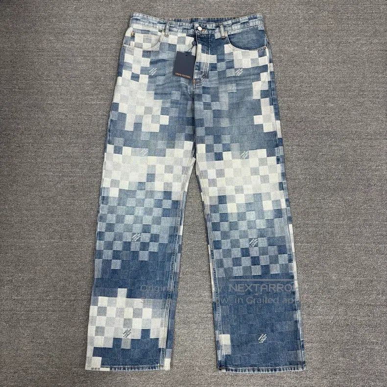 Louis Vuitton Louis Vuitton SS24 FeiDong Co-Branded Mosaic Jeans Size US 34 / EU 50 - 1 Thumbnail