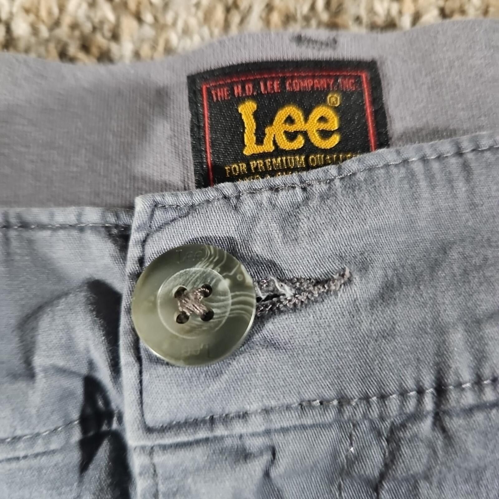 Lee Lee Sz 10 Flex Cargo Shorts Gray Size 32" / US 10 / IT 46 - 2 Thumbnail