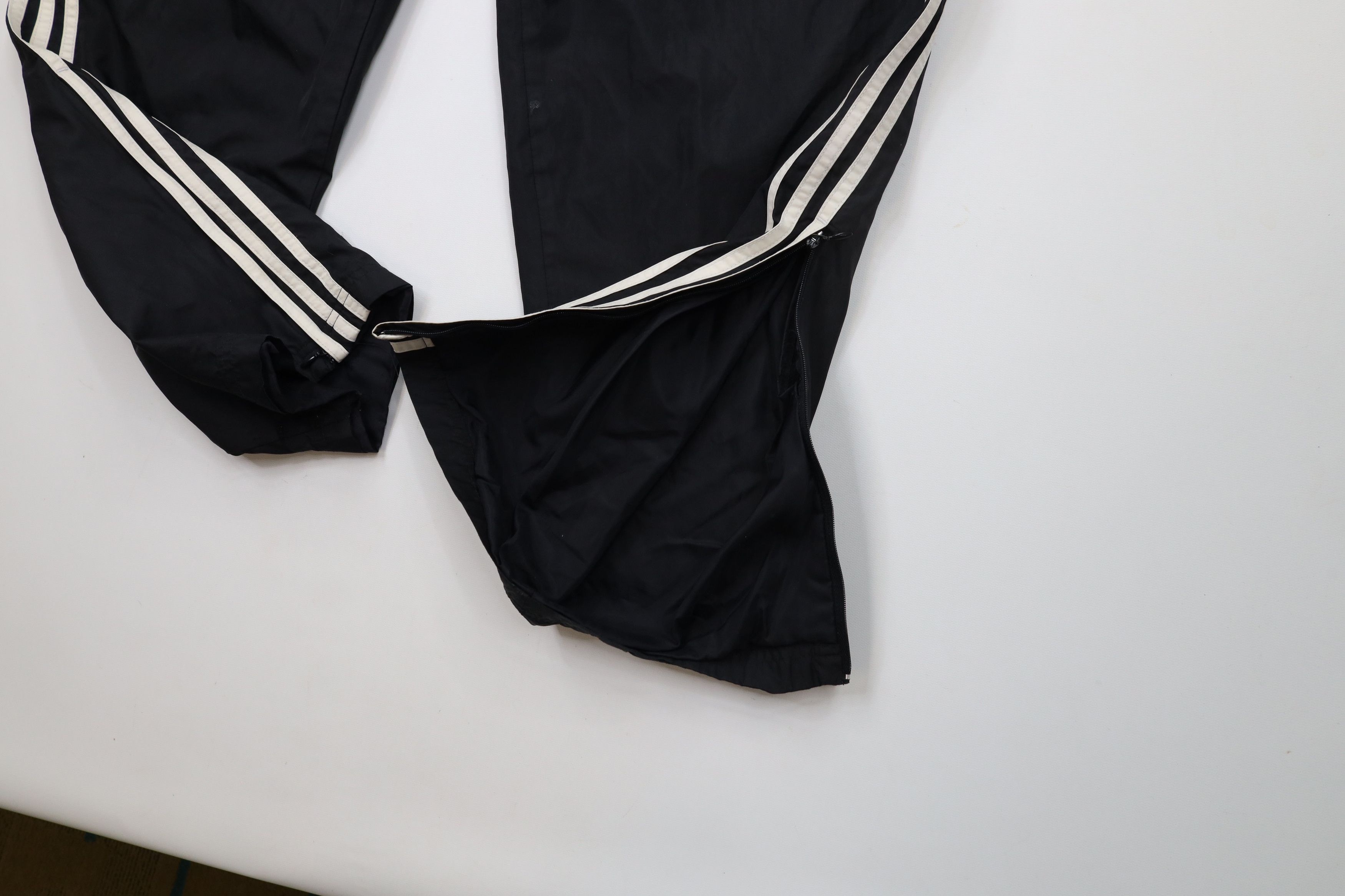 Adidas × Vintage Vintage Adidas Striped Lined Windbreaker Pants Black Size US 38 / EU 54 - 7 Thumbnail