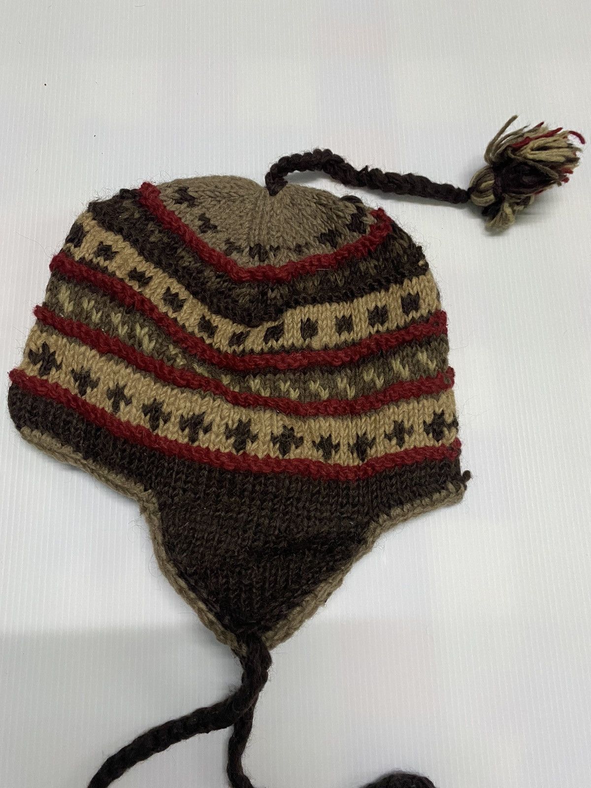 Japanese Brand Unknown Earflap Wool Beanie Hat Size ONE SIZE - 2 Thumbnail