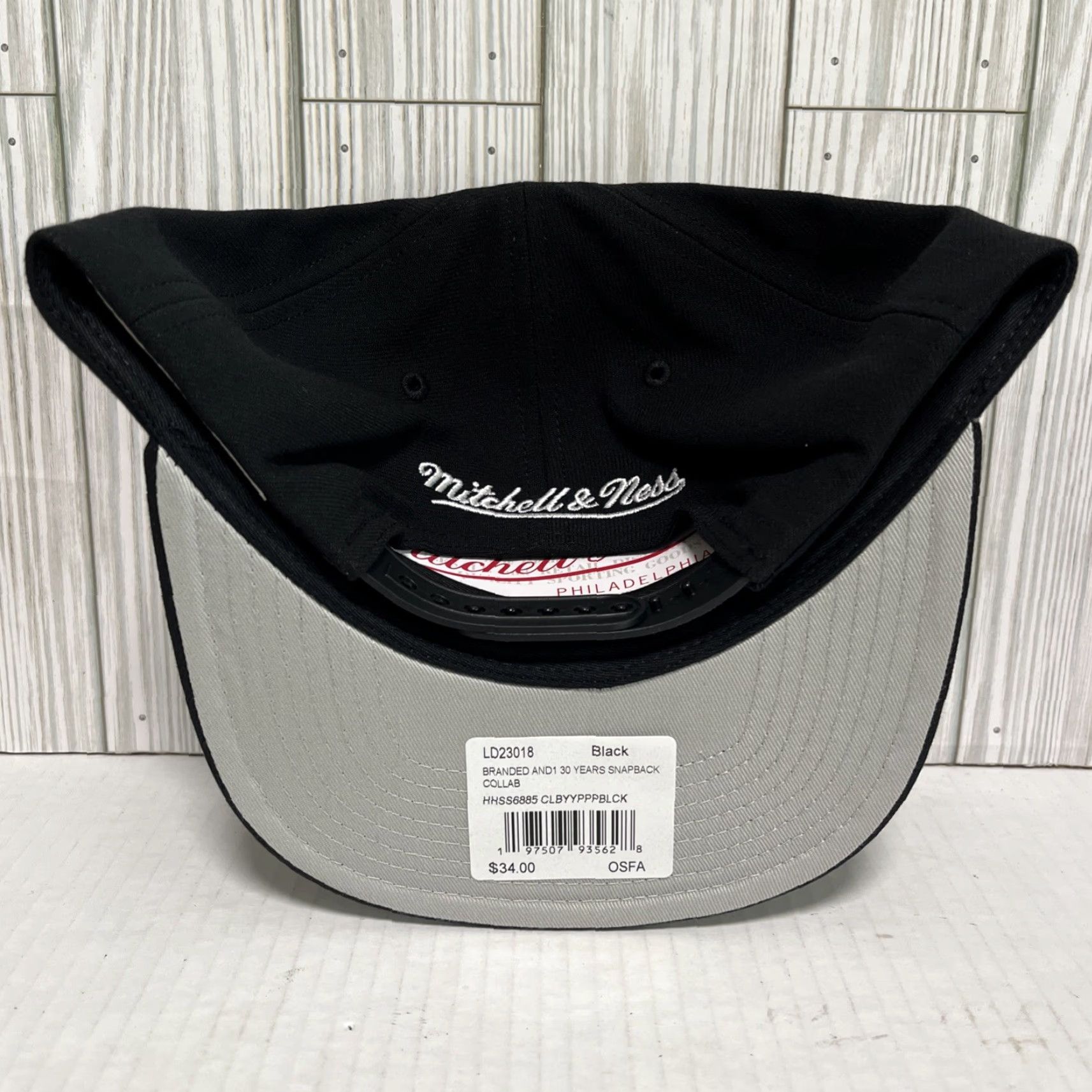 Mitchell & Ness Mitchell & Ness AND1 Hat Cap Snap Back Retro Mixtape Tour Basketball Cap Mens Adjustable Black One Size Snapback Size ONE SIZE - 5 Thumbnail