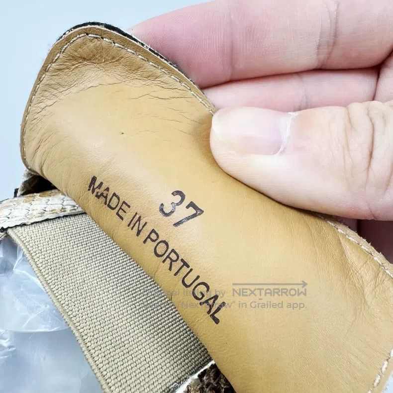 Martine Rose Martine Rose Snake-patterned chain square-toed loafers Size US 5 / EU 37 - 7 Thumbnail