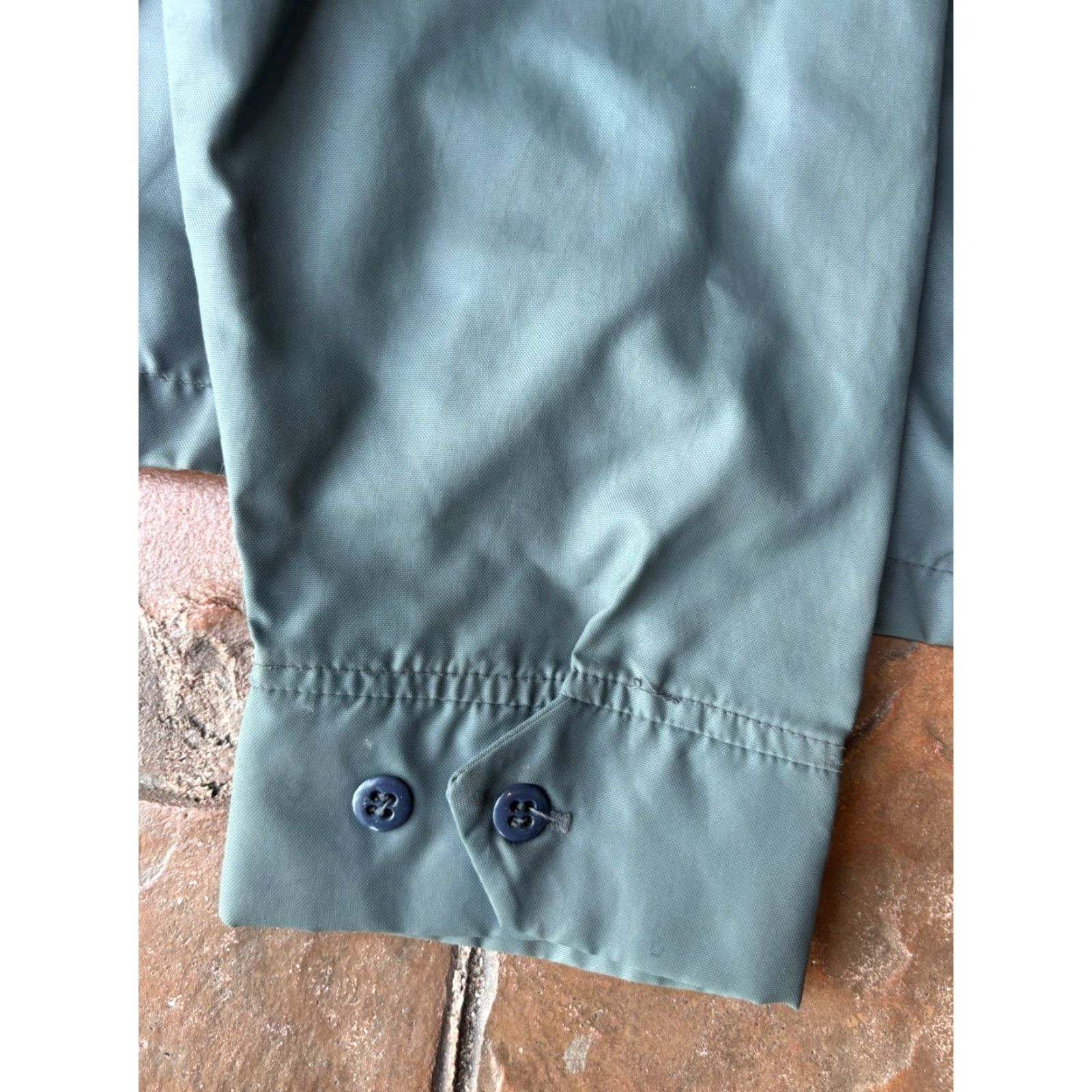 Vintage VINTAGE US Mail Jacket L Gray Nylon Embroidered Logo Zipper Full Zip Collared Windbreaker Mens Large Size US L / EU 52-54 / 3 - 6 Thumbnail