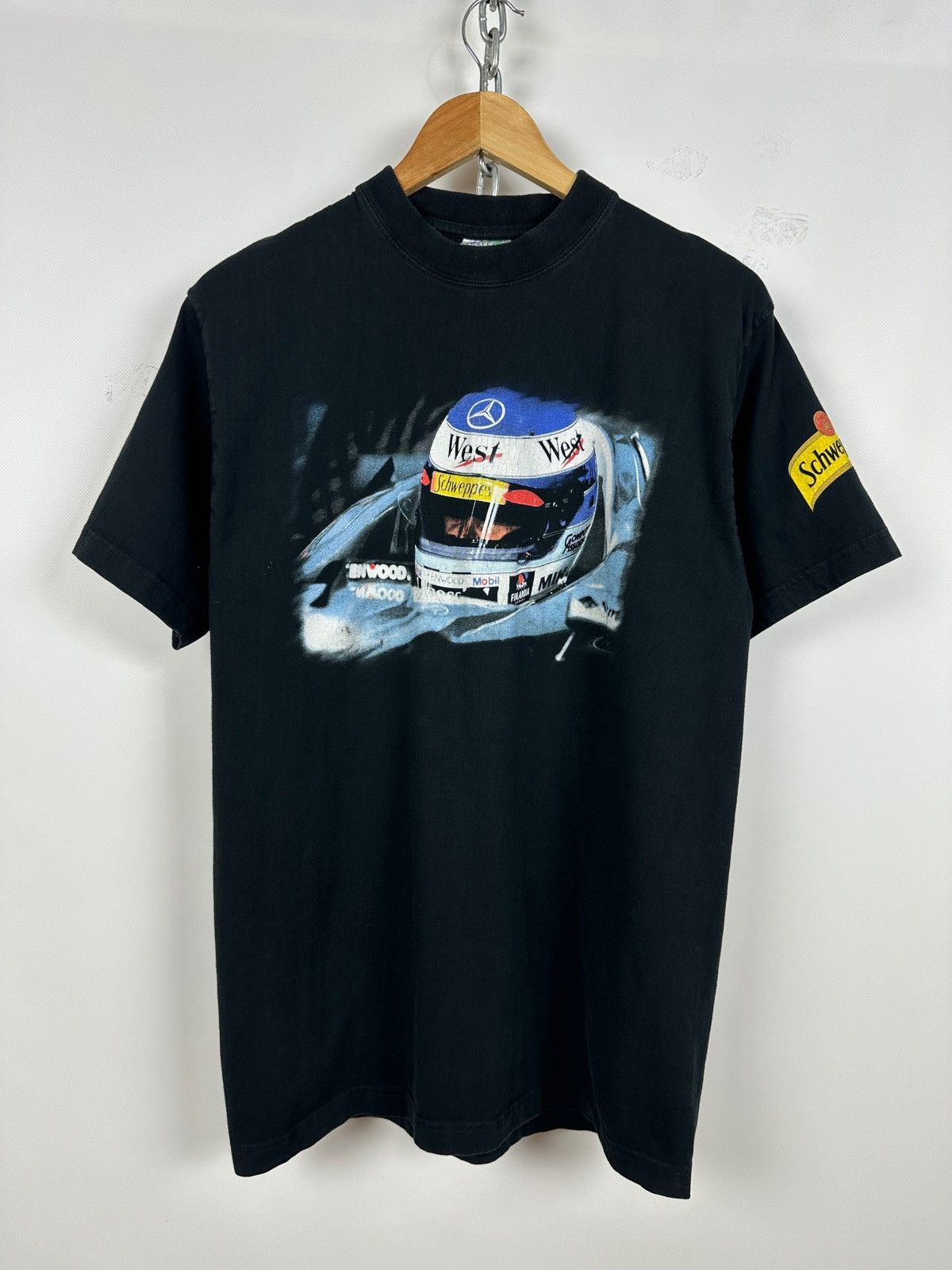 Mercedes-Benz Vintage Mika Hakkinen McLaren Mercedes West F1 Racing Shirt Size US M / EU 48-50 / 2 - 1 Thumbnail