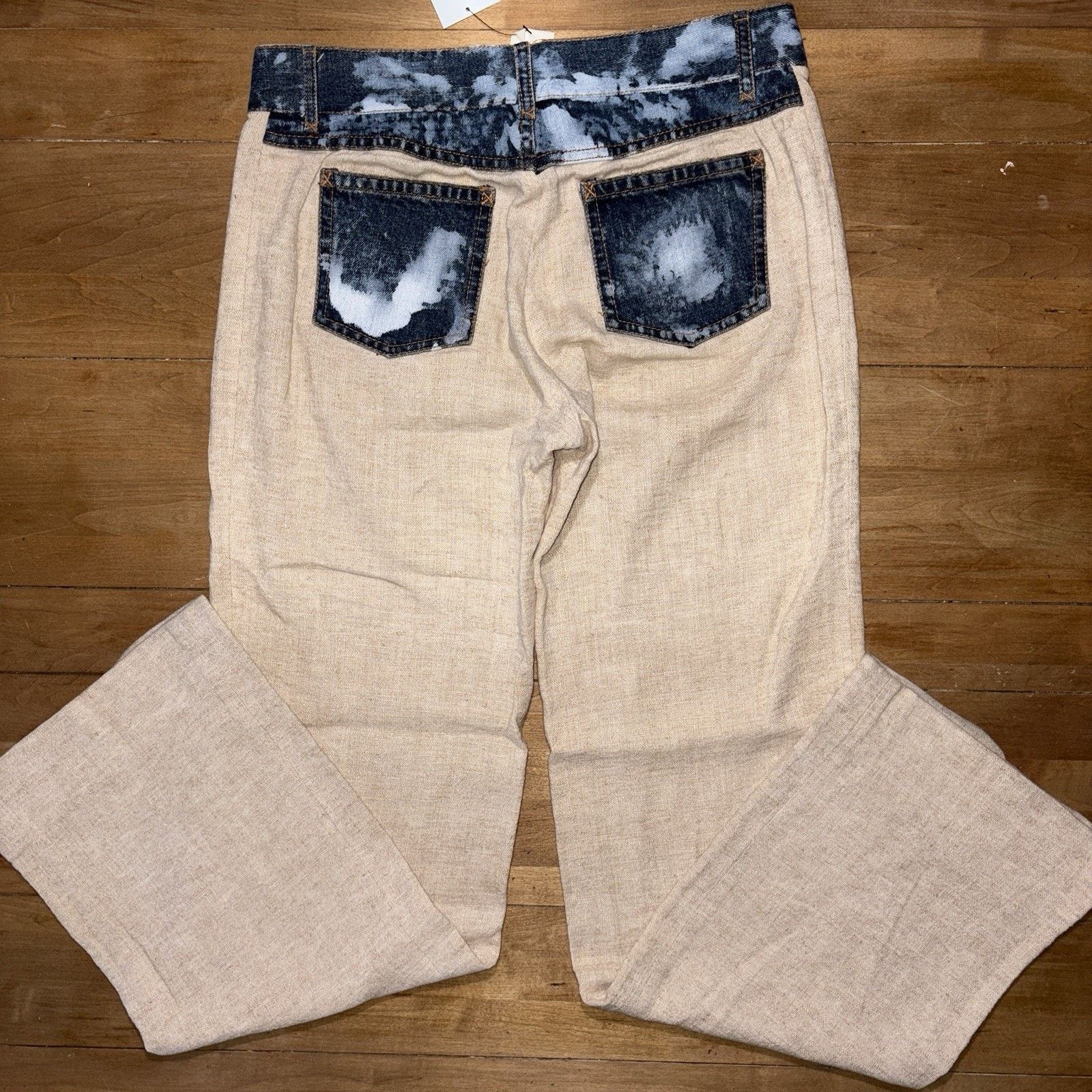 Dolce & Gabbana Vintage Dolce & Gabbana Archive Pant Pants mixt linen denim Size 28" / US 6 / IT 42 - 2 Thumbnail