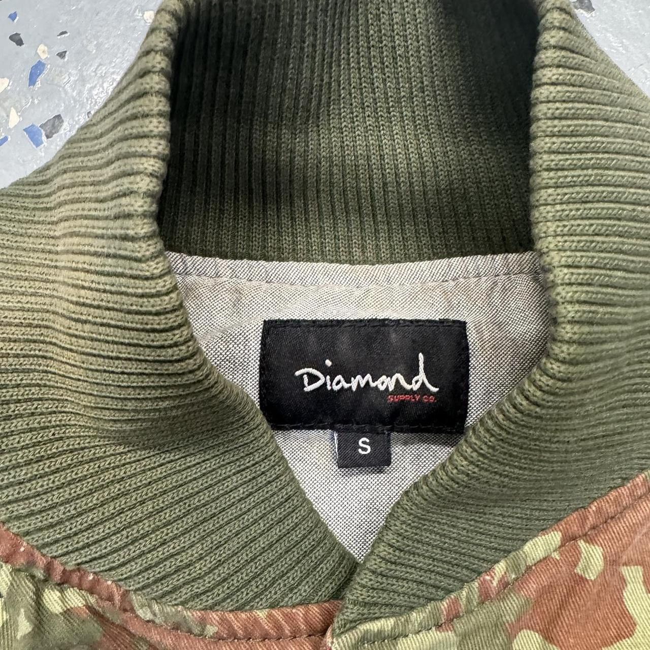 Diamond Supply Co. Y2K 00s Diamond Supply Camo Bomber Varsity Jacket Size US S / EU 44-46 / 1 - 6 Thumbnail
