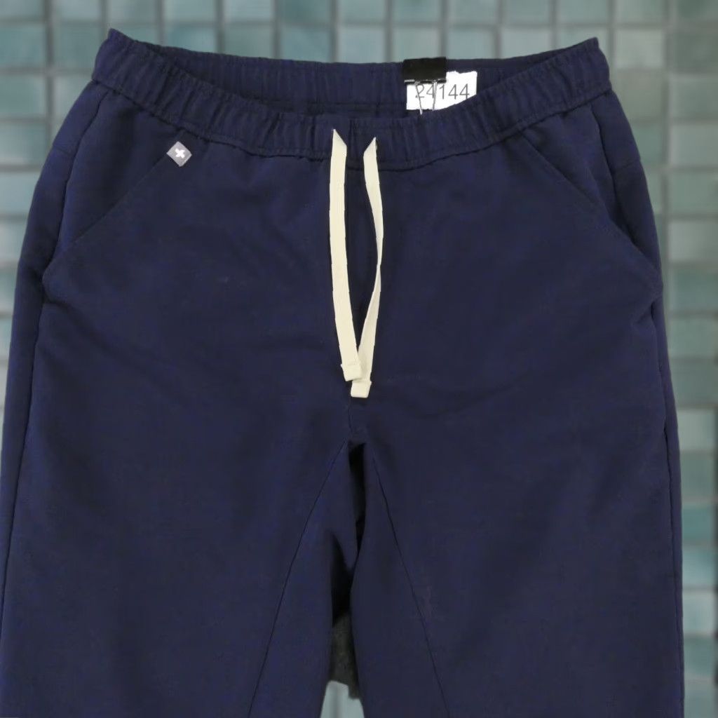 Vintage FIGS Scrub Joggers Pants Womens Small Navy w Drawstring Size 28" / US 6 / IT 42 - 1 Thumbnail