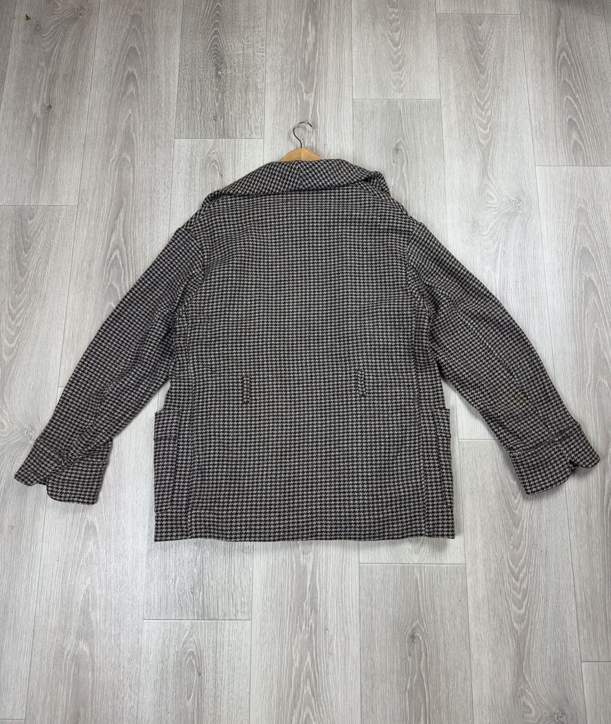 Isabel Marant Etoile Isabel Marant Etoile Beige Brown Houndstooth Wool Blazer Size XS / US 0-2 / IT 36-38 - 8 Thumbnail