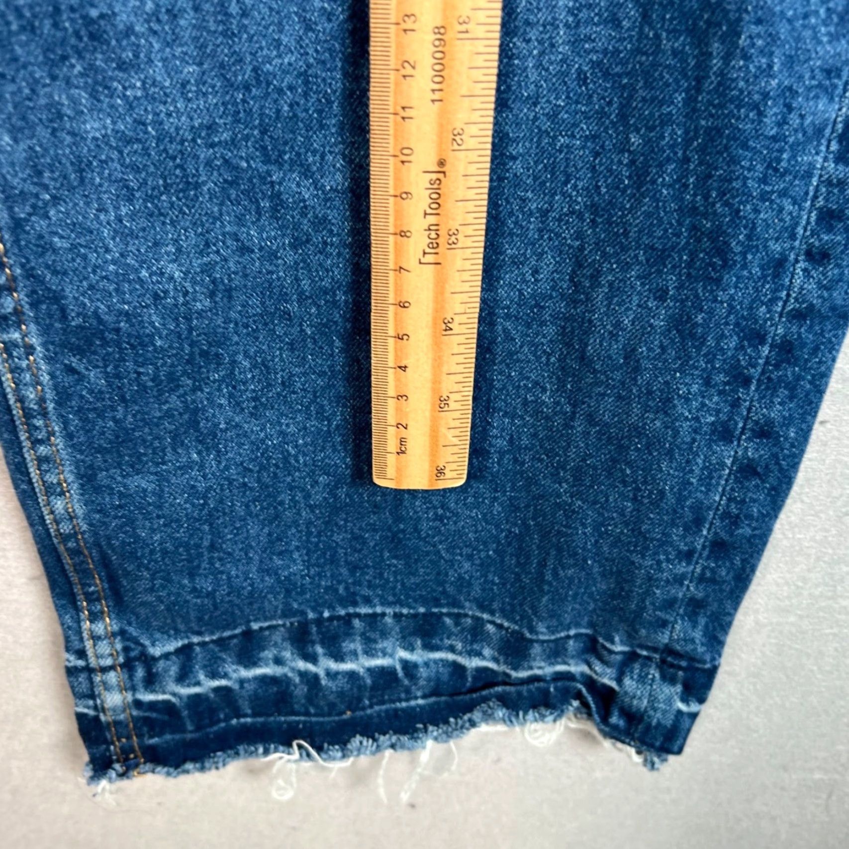 Zara Zara Jeans Womens Denim High-Waisted Blue 28 Inseam 31 5-Pocket Wide-Leg Distressed Vintage? No (Used) - Spring Summer Fall Clothing Women's Jeans Size 28" / US 6 / IT 42 - 6 Thumbnail