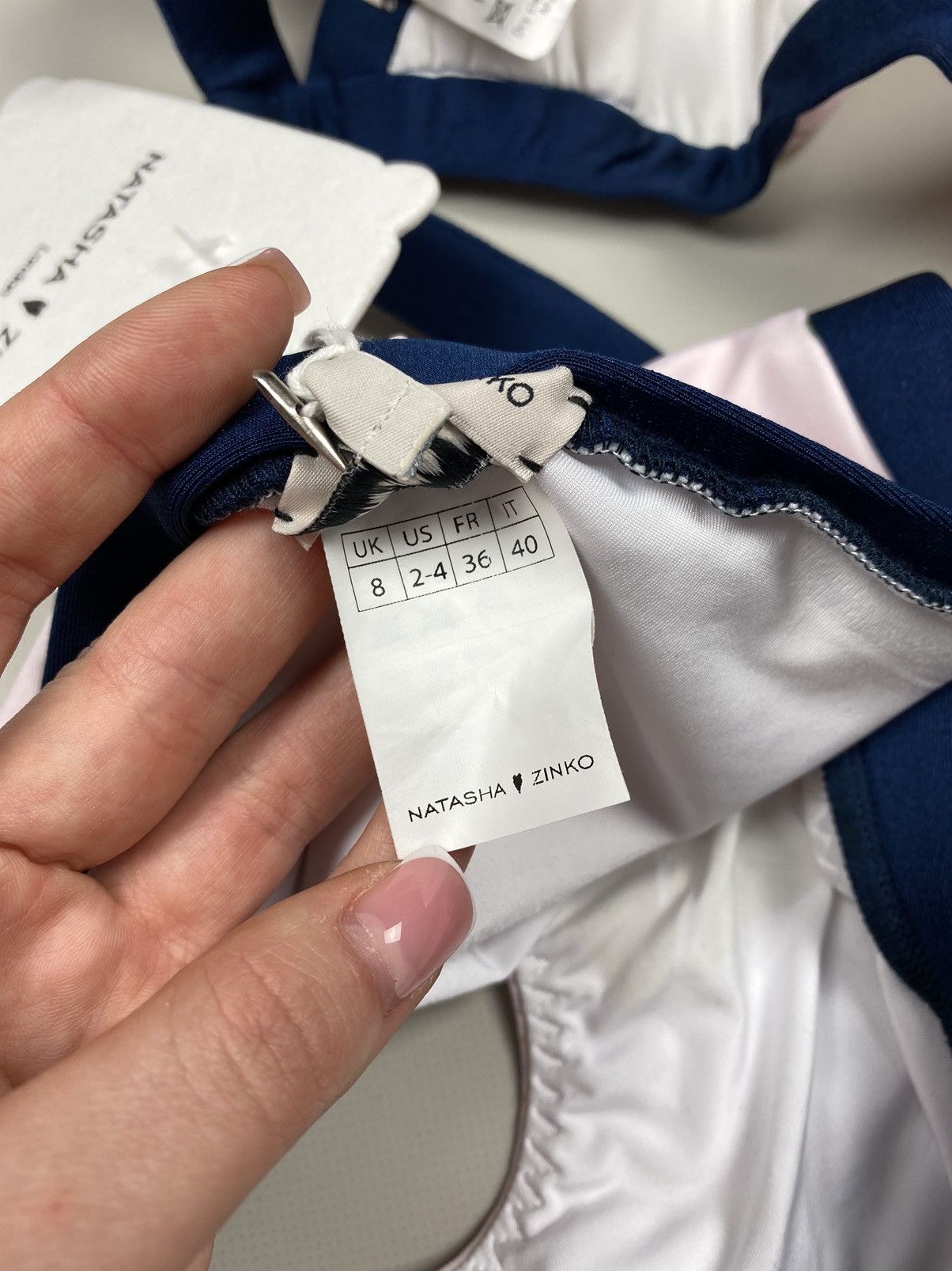 Designer × Natasha Zinko BNWT! Natasha Zinko neoprene bikini 2 piece swim suit Size XS / US 0-2 / IT 36-38 - 19 Thumbnail