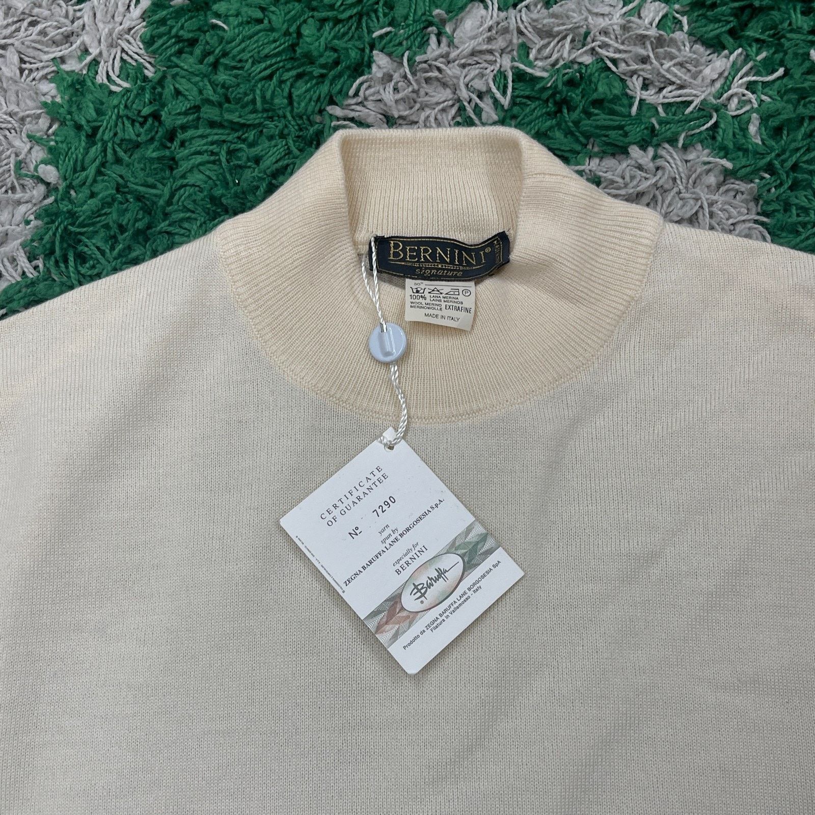 Giani Bernini New W Tags Bernini 100% Wool Mock Neck Knit Sweater Size XL Size XL / US 12-14 / IT 48-50 - 5 Thumbnail