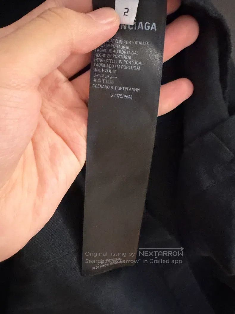 Balenciaga Balenciaga Black Fake Two-Piece Long Sleeve Size US M / EU 48-50 / 2 - 4 Thumbnail