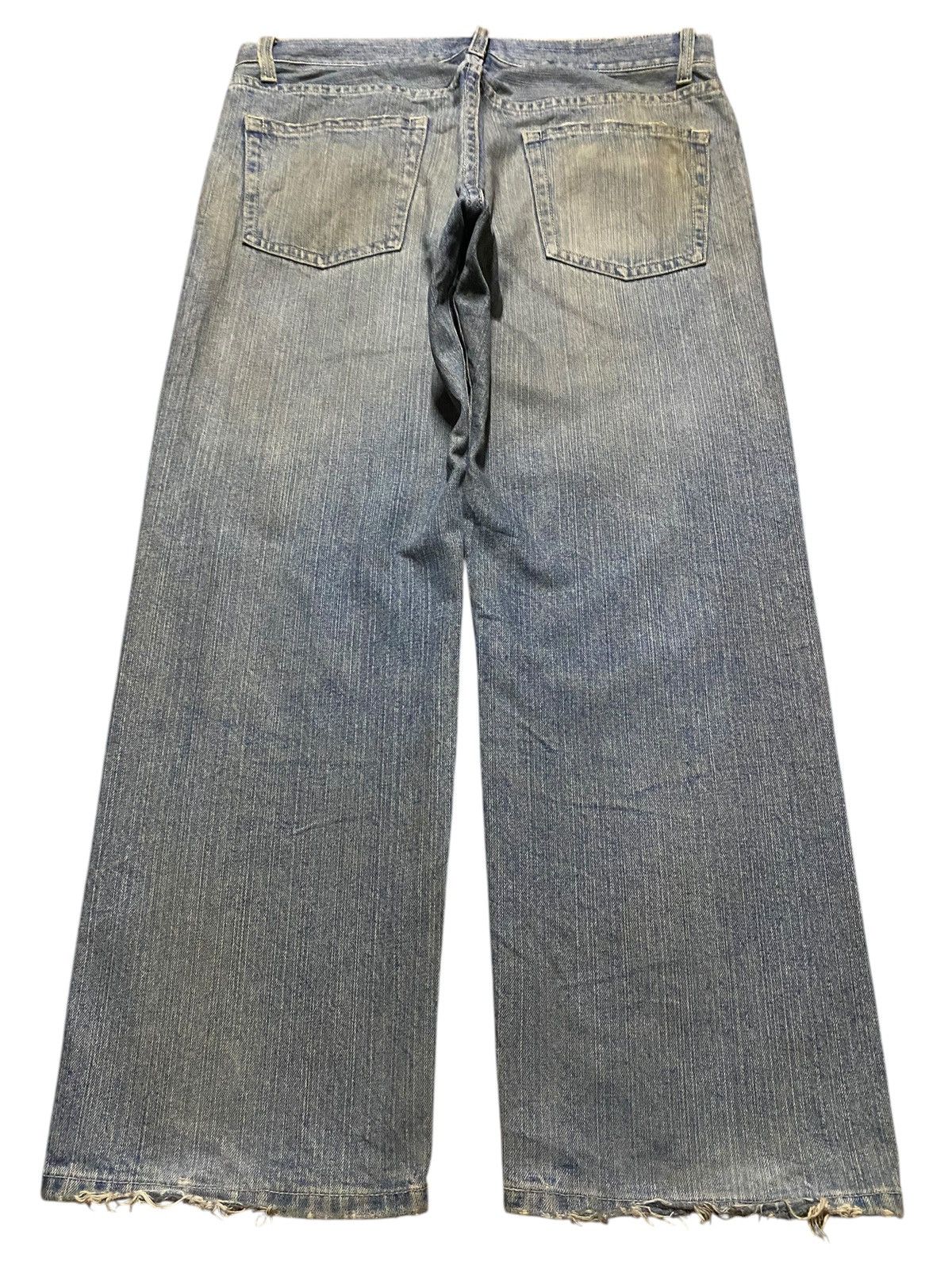 Japanese Brand Vintage Japanese Brand Mud Wash Distressed Loose Jeans Size US 37 - 2 Thumbnail