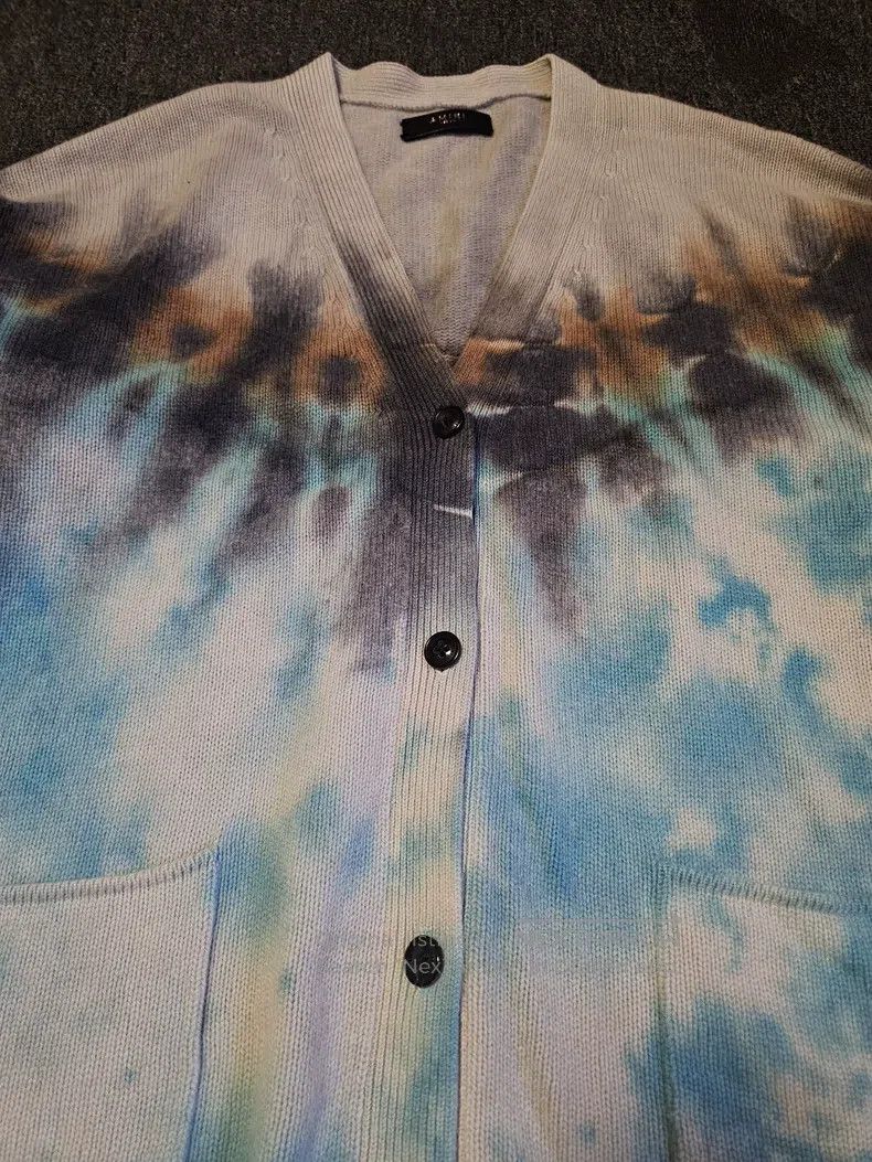 Amiri Amiri Size M Cashmere tie-dyed cardigan Size US M / EU 48-50 / 2 - 2 Thumbnail