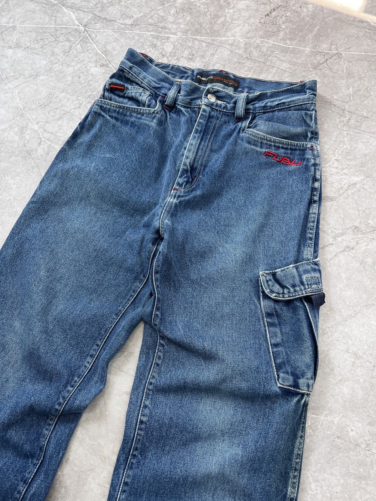 Fubu × Wu-Tang Clan 90s RAP CARGO CARPENTER HIP HOP JEANS PANTS FUBU Size US 30 / EU 46 - 5 Thumbnail