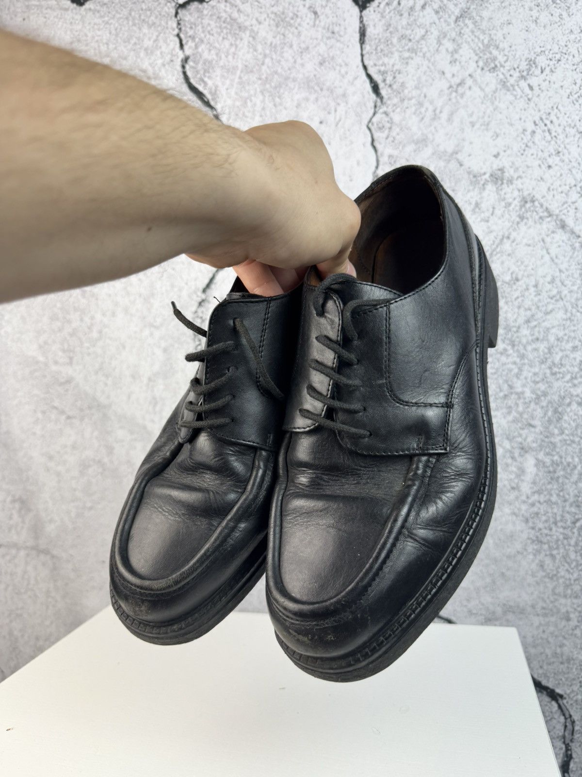 Vintage Rare Italian 90s Vintage Chunky Platform Shoes Leather Rick Size US 9 / EU 42 - 5 Thumbnail