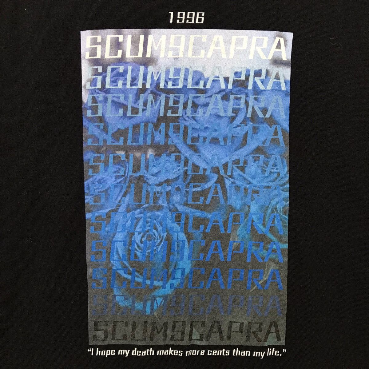 Vintage Vintage SCUM9CAPRA Japanese Brand Printed Long Sleeve Shirt Size US L / EU 52-54 / 3 - 3 Thumbnail