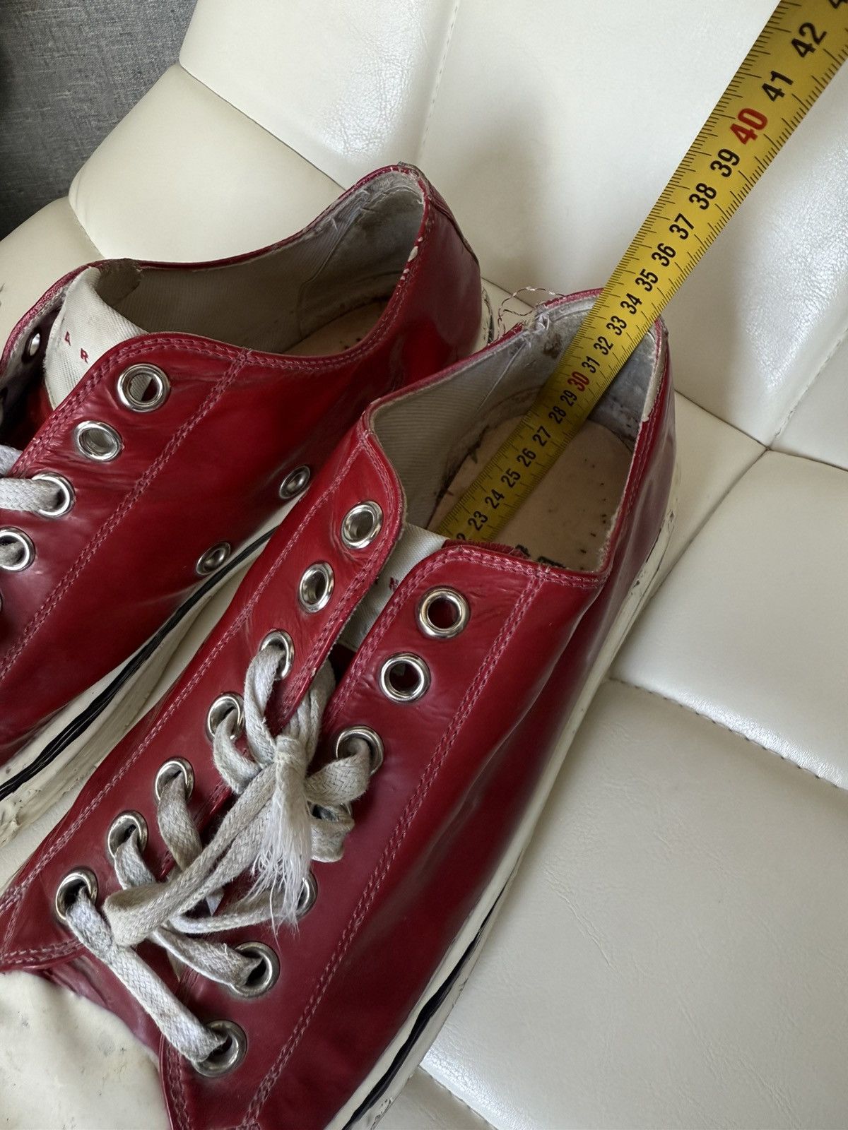 Marni MARNI Gooey Red Converse Low Top Destroyed Sneakers Size 43 Size US 10 / EU 43 - 23 Thumbnail