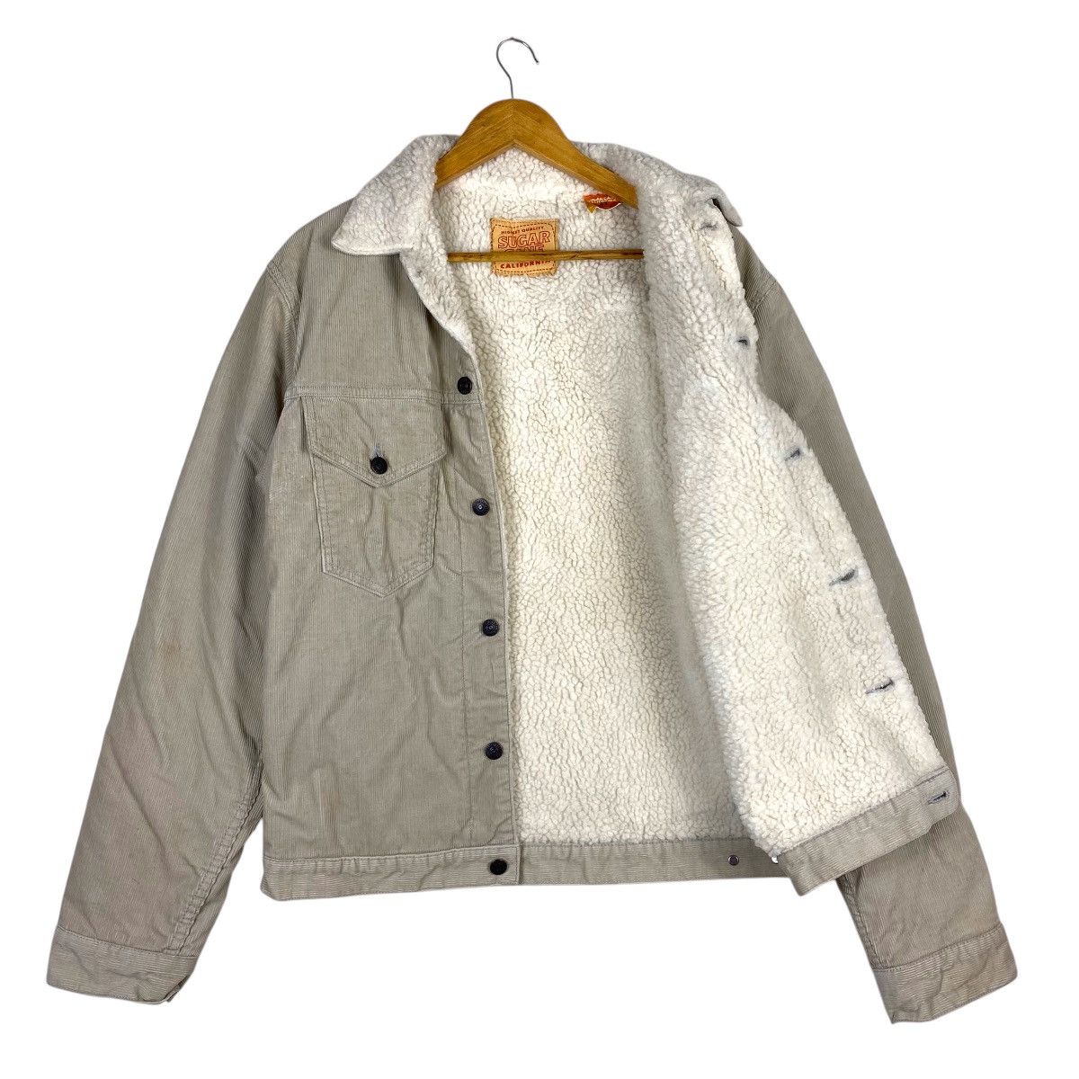 Sugar Cane × Toyo Enterprises 💥SUGAR CANE WESTERN TRUCKER CORDUROY SHERPA JACKET Size US M / EU 48-50 / 2 - 4 Thumbnail