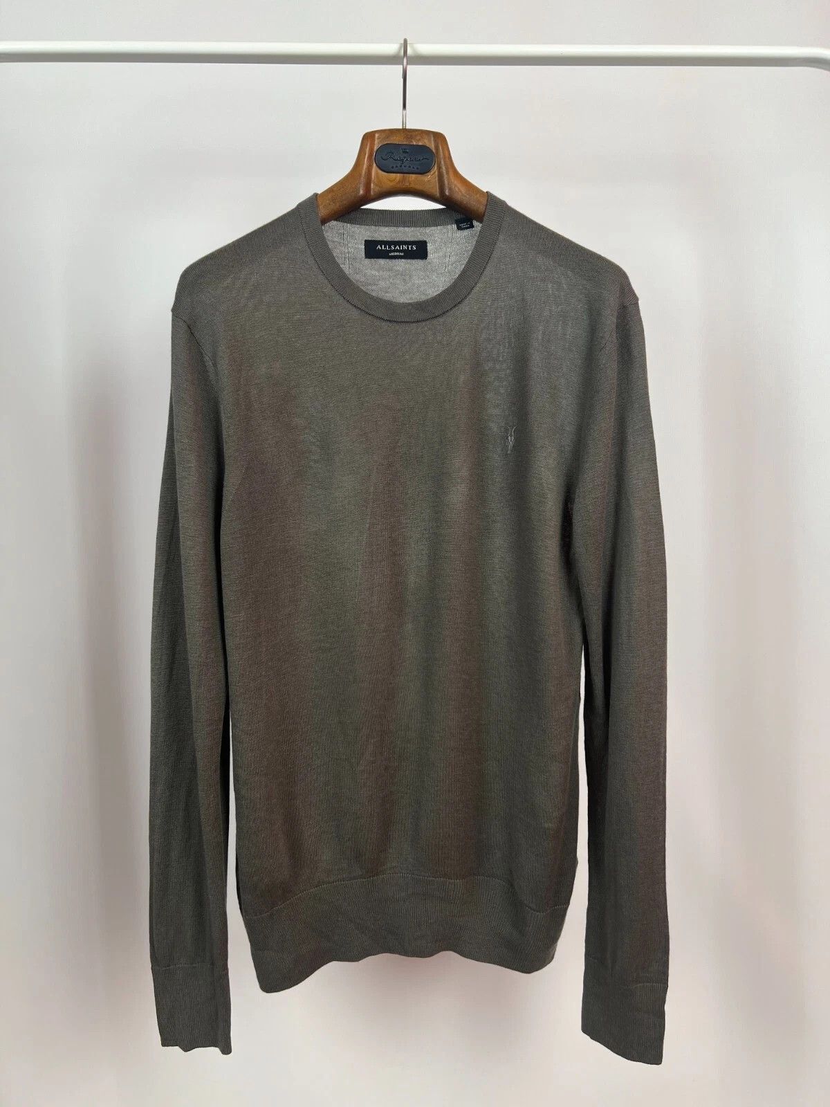 Allsaints ALLSAINTS Medium Nomo Crew Knit Ramskull Sweater Casual Size US M / EU 48-50 / 2 - 1 Thumbnail