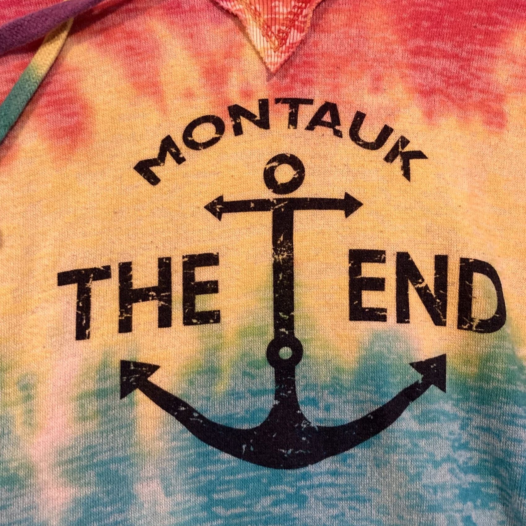Vintage MV Sport Hoodie Women Women's Large Blue Bright Tie Dye Tie Dye Decorative - THE END Montauk Size L / US 10 / IT 46 - 2 Thumbnail