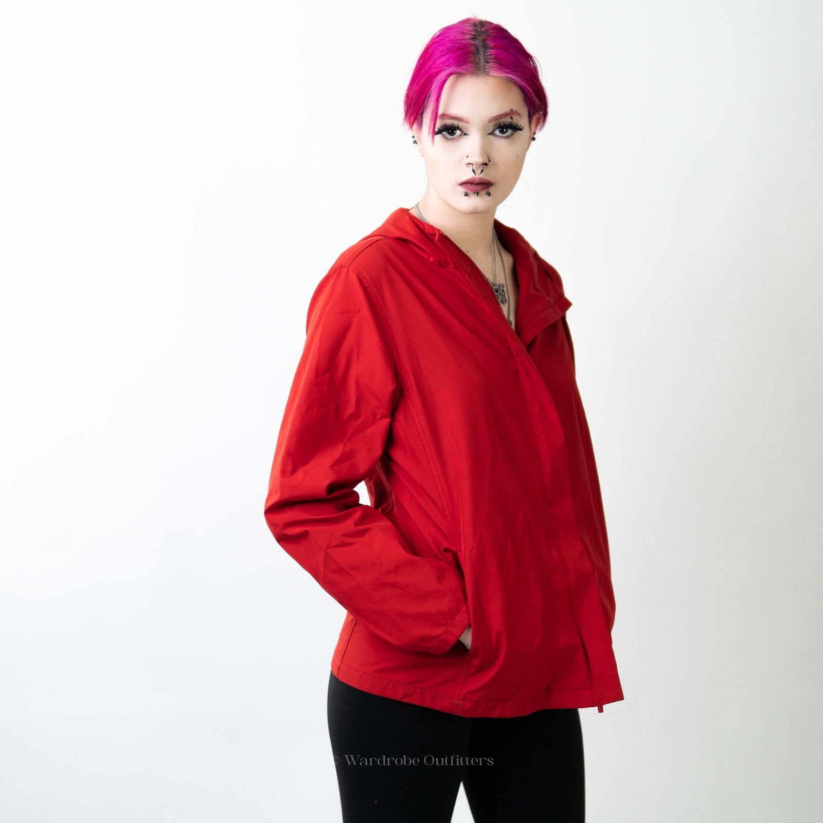 Jones New York Jones New York County Lipstick Red Barn Rain Jacket - S Size S / US 4 / IT 40 - 7 Thumbnail