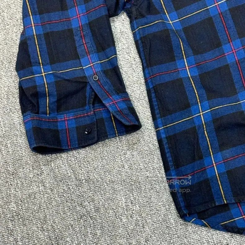 Balenciaga Balenciaga Blue Black Plaid Logo Shirt. Size US L / EU 52-54 / 3 - 5 Thumbnail