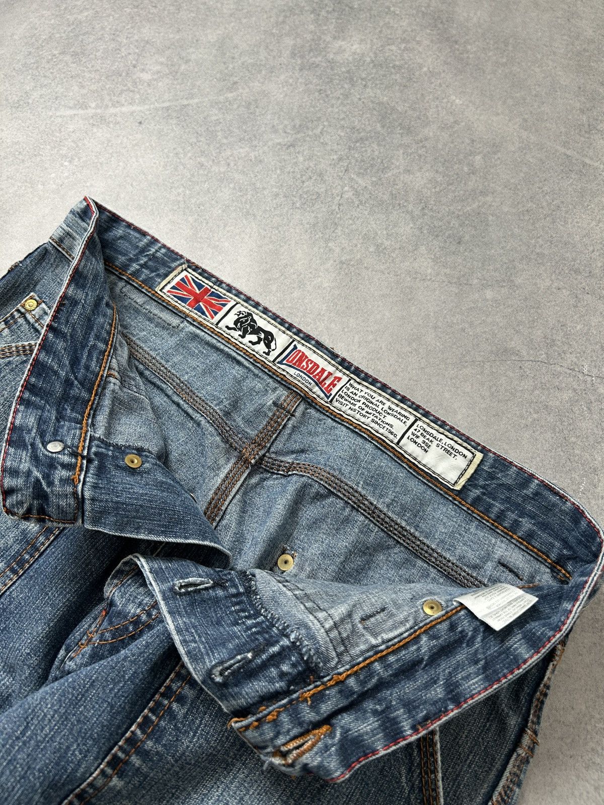 Lonsdale Vintage Lonsdale baggy y2k Jnco style denim size 33 Size US 33 - 8 Thumbnail