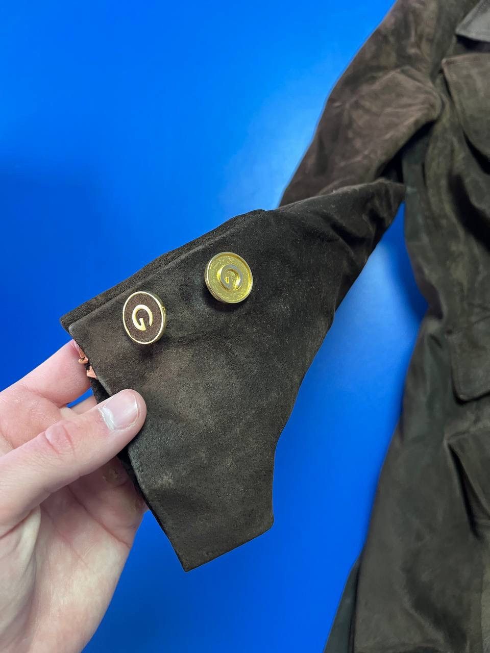 Gucci Vintage GUCCI Leather Jacket Blazer Brown IT 44 Womens 80s Size M / US 6-8 / IT 42-44 - 16 Thumbnail