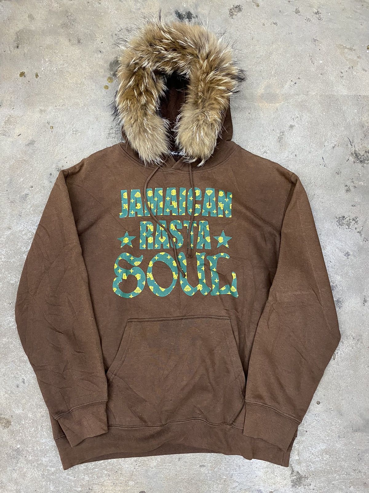 Beauty Beast × Hysteric Glamour × Japanese Brand faux fur hoodie jamaican rasta brown Size US L / EU 52-54 / 3 - 2 Thumbnail