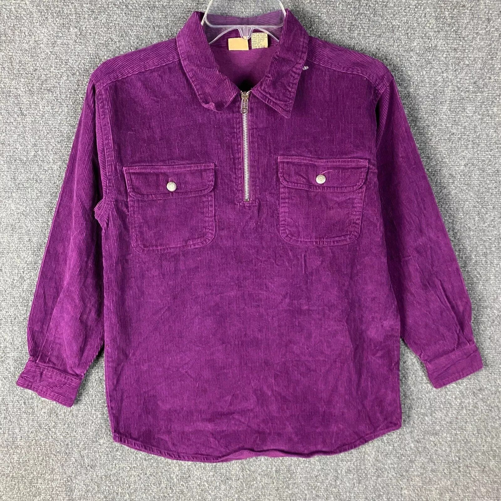 Other North West Blue 1/4 Zip Women's Medium Corduroy Purple M Size M / US 6-8 / IT 42-44 - 1 Thumbnail