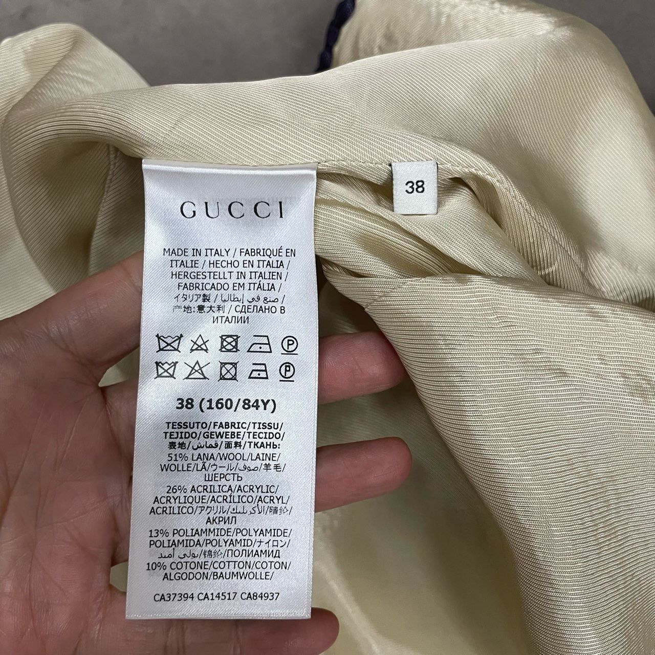 Gucci Gucci Size 38 Woven fragrant style full-print coat 2501-Nex Size US XXS / EU 40 - 4 Thumbnail