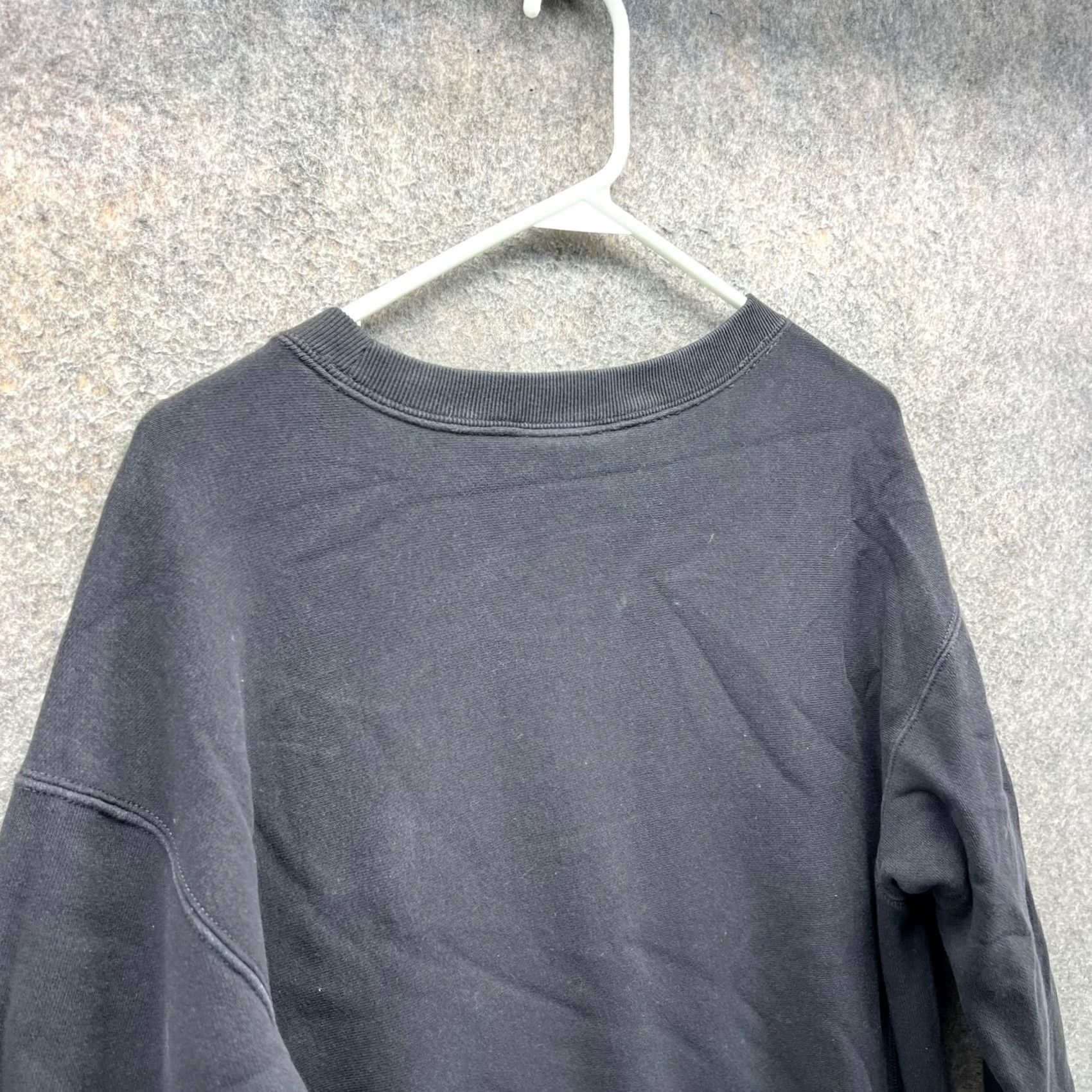 Champion VINTAGE Champion Sweater Dress Womens M Black Reverse Weave Embroidery Pullover Crew Neck Long Sleeve Size M / US 6-8 / IT 42-44 - 7 Thumbnail