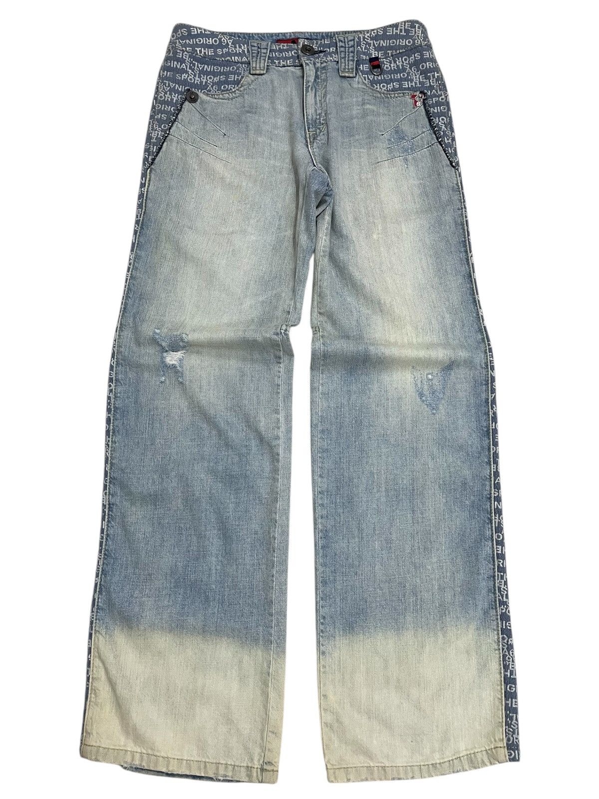 Hysteric Glamour Light Blue Mud Wash A6 Art Hysteric Style Distressed Denim Size US 30 / EU 46 - 2 Thumbnail