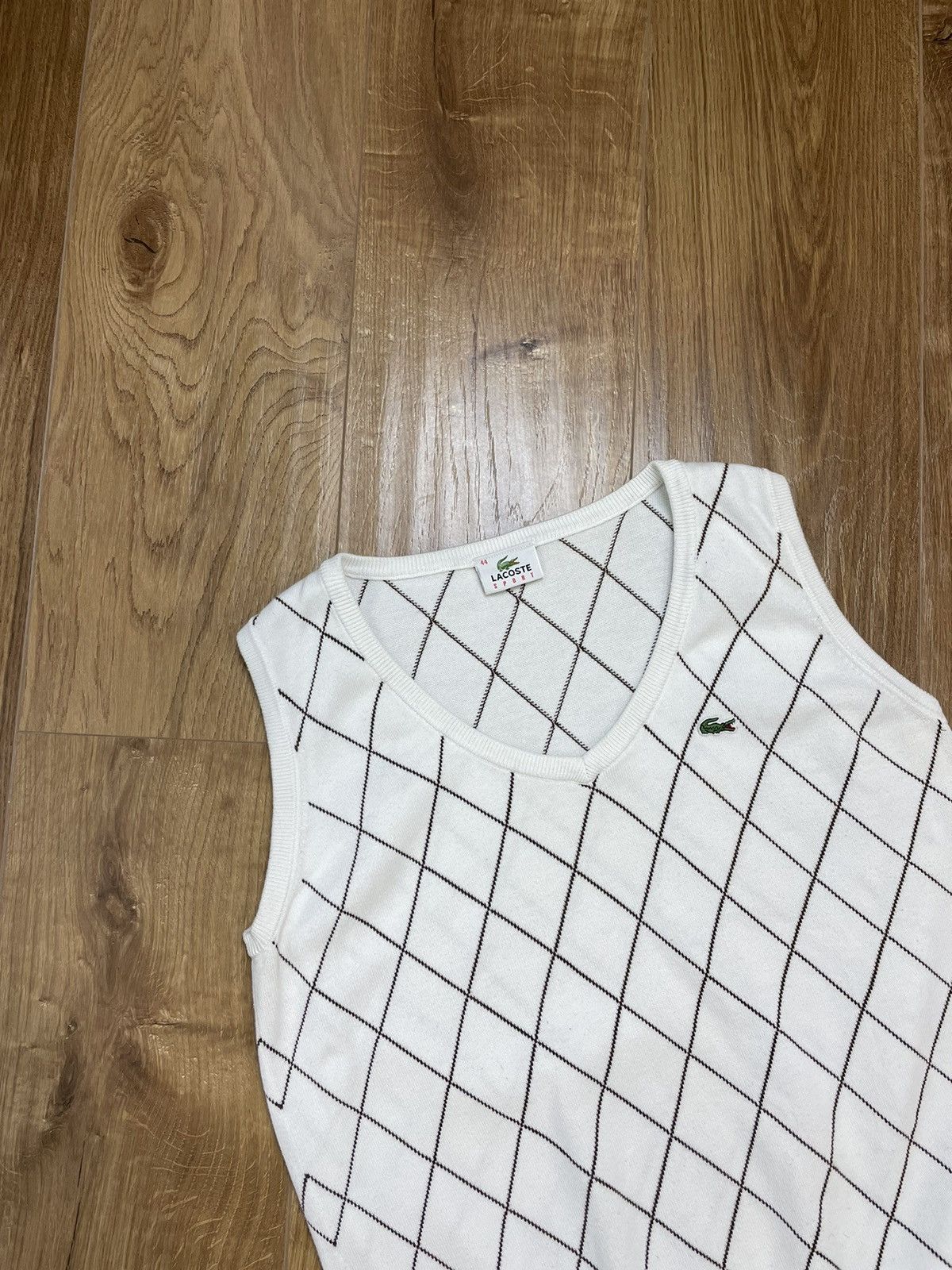 Lacoste × Vintage Vintage Lacoste White Sweater Vest Y2K 90’s Size US S / EU 44-46 / 1 - 3 Thumbnail