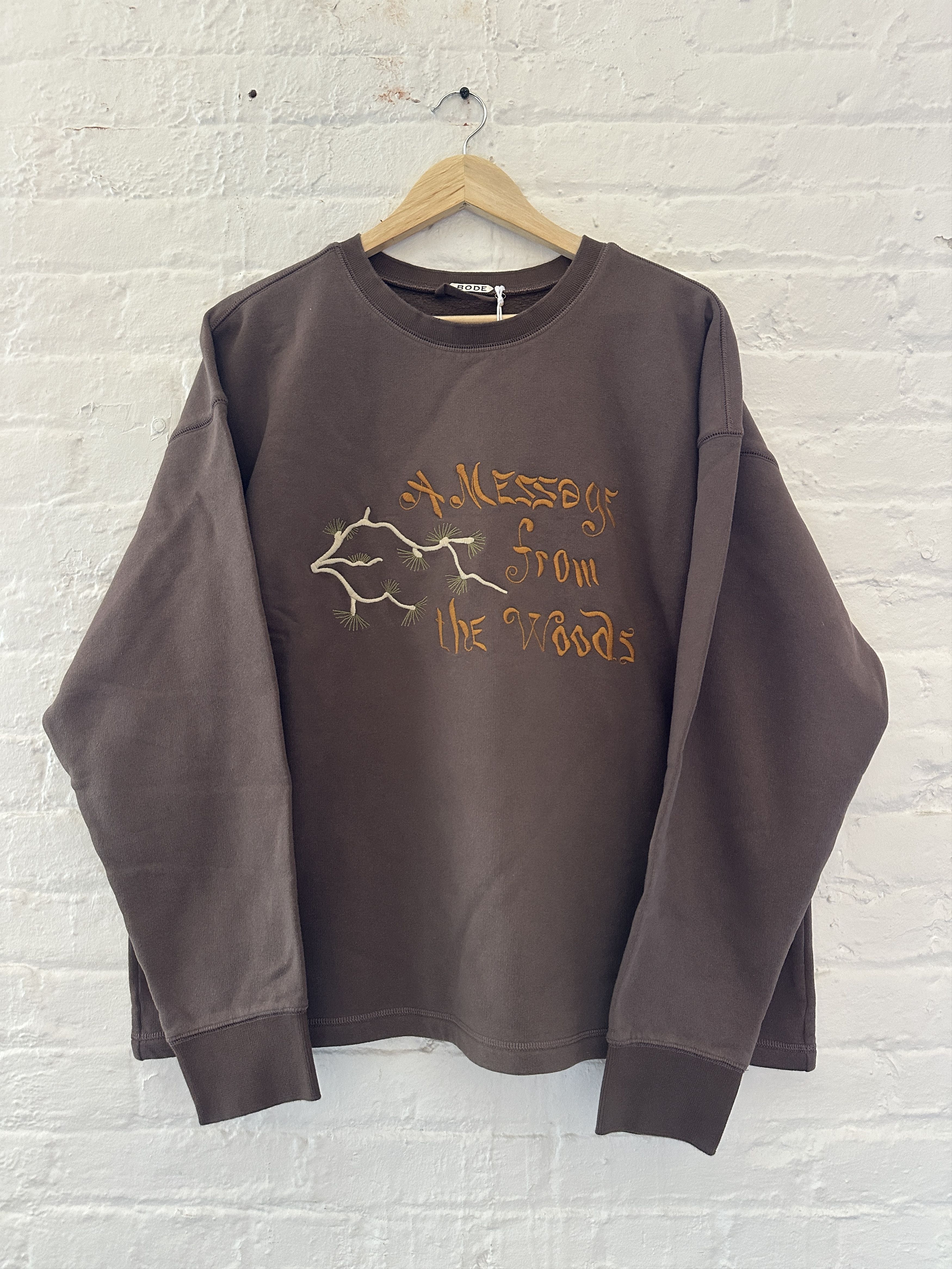 Bode Bode Pony Appliqué Crewneck - Pink | Grailed